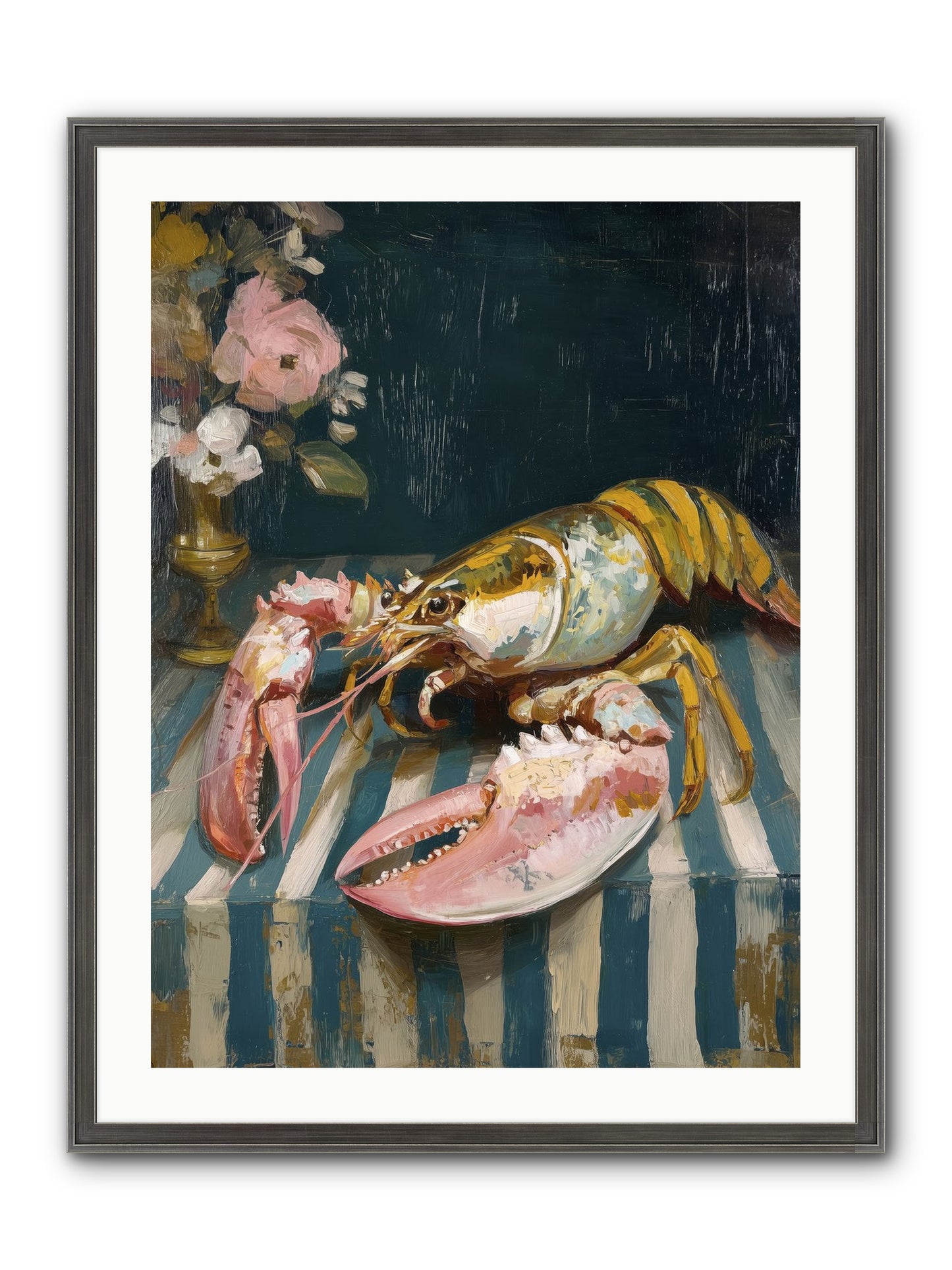 Finding Sea Framed Print - Slimwoods Black/Silver 24x32