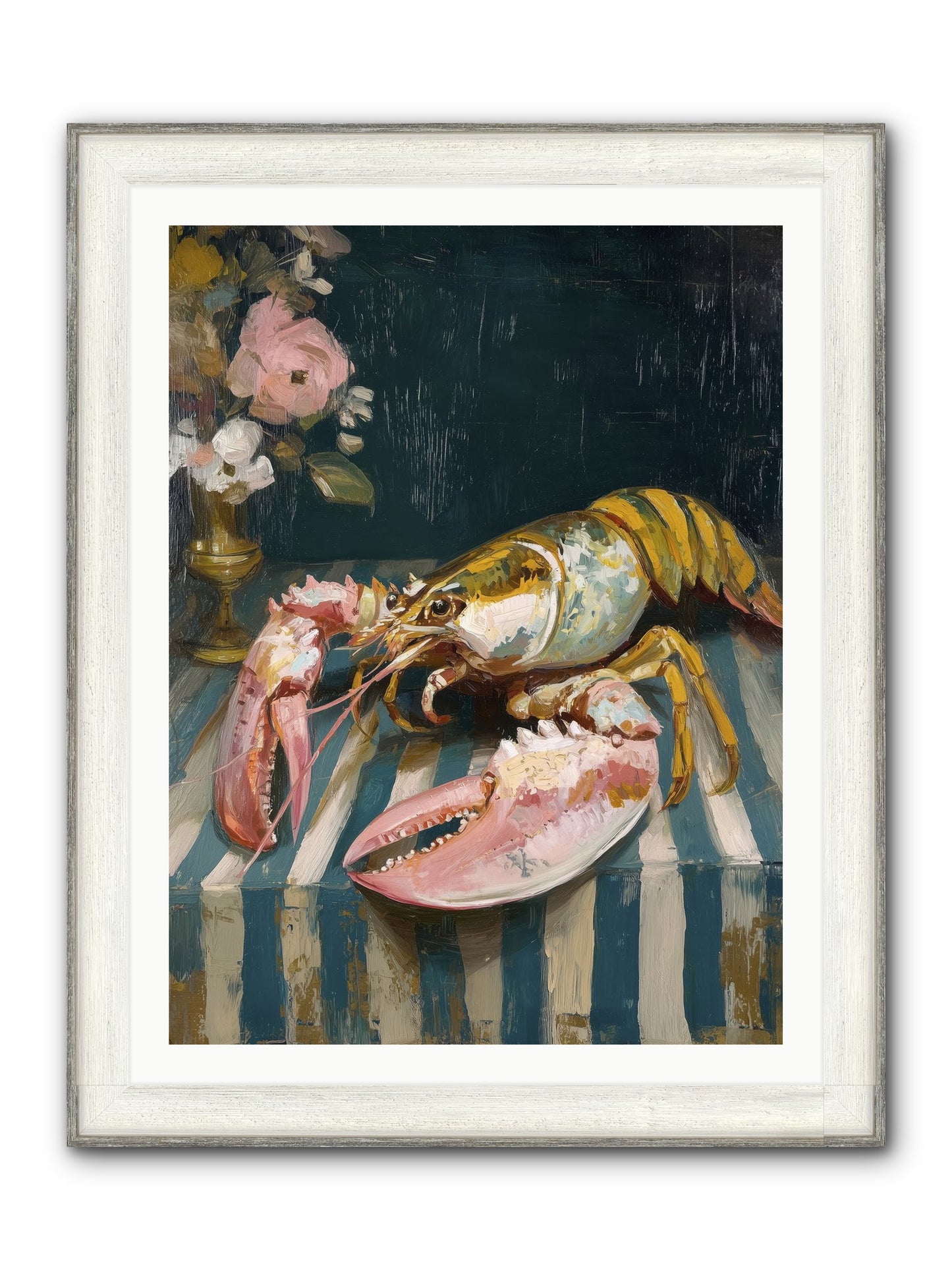 Finding Sea Framed Print - Driftwood White 30x40