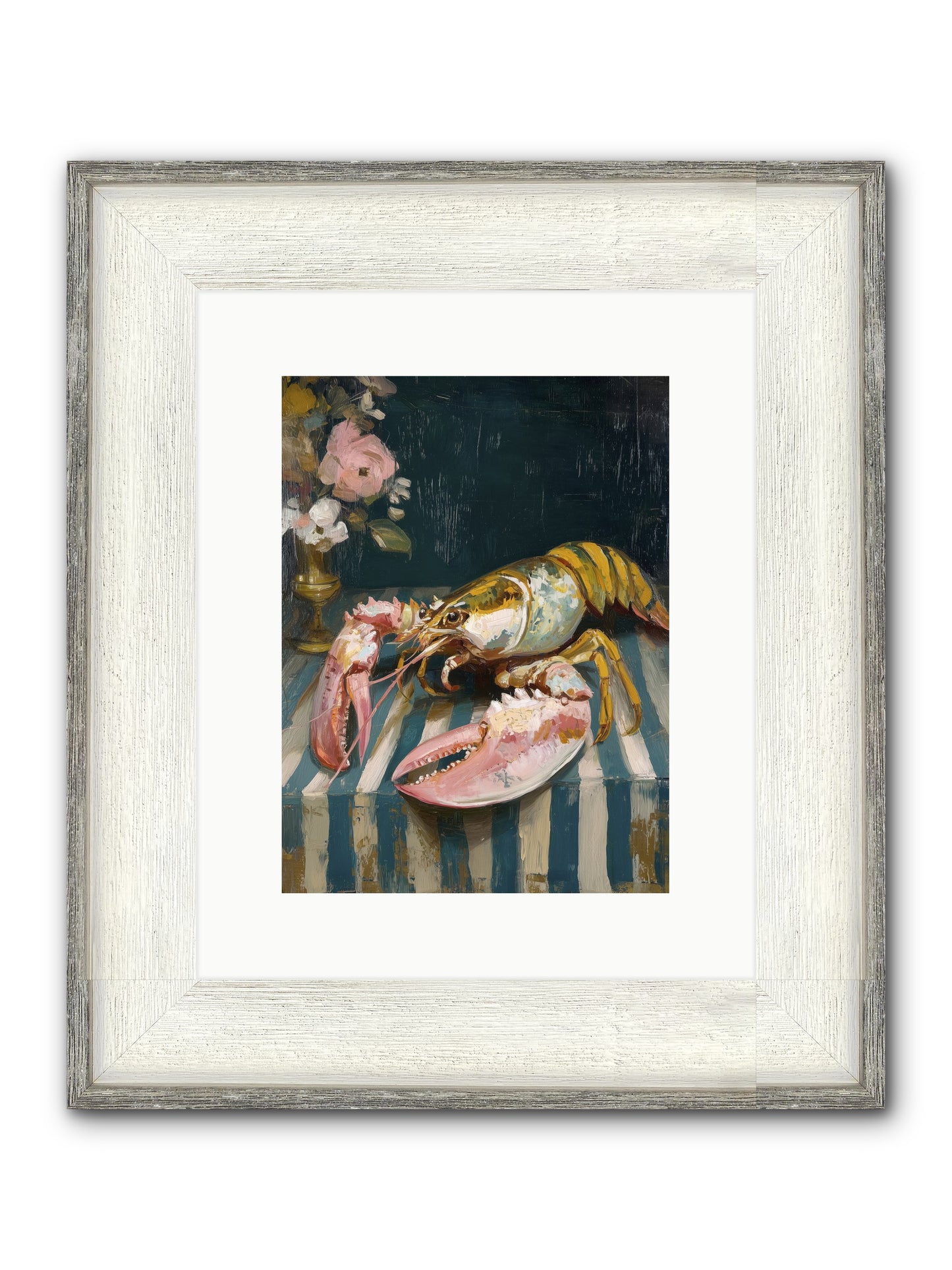 Finding Sea Framed Print - Driftwood White 9x12