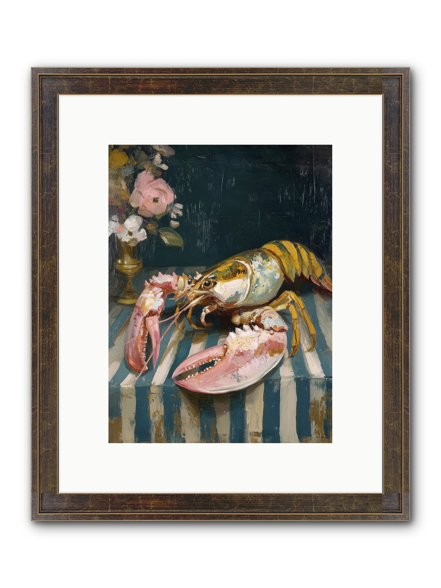 Finding Sea Framed Print - Slimwoods Black/Gold 9x12