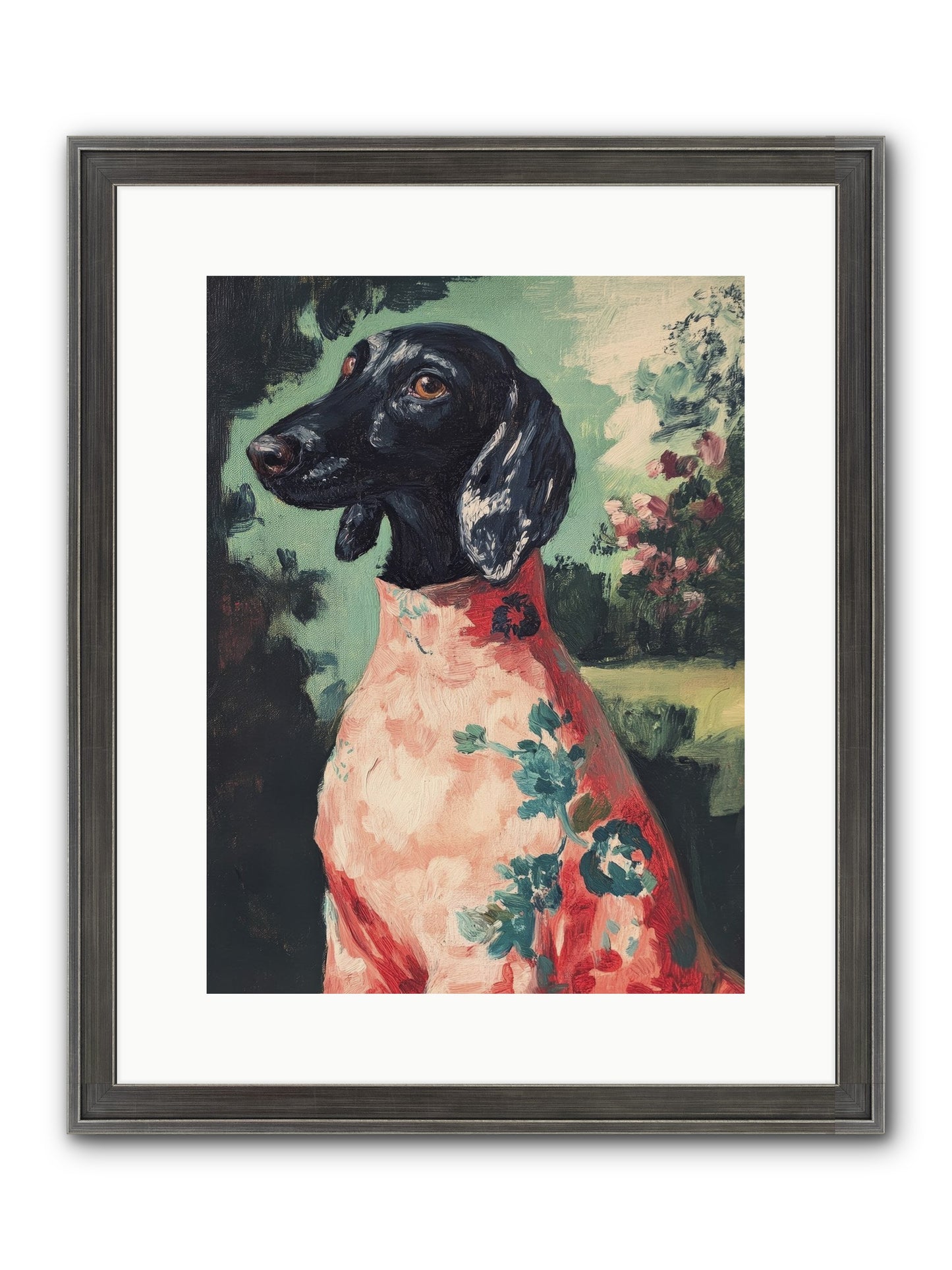 Finery And Flowers Framed Print - Slimwoods Black/Silver 12x16