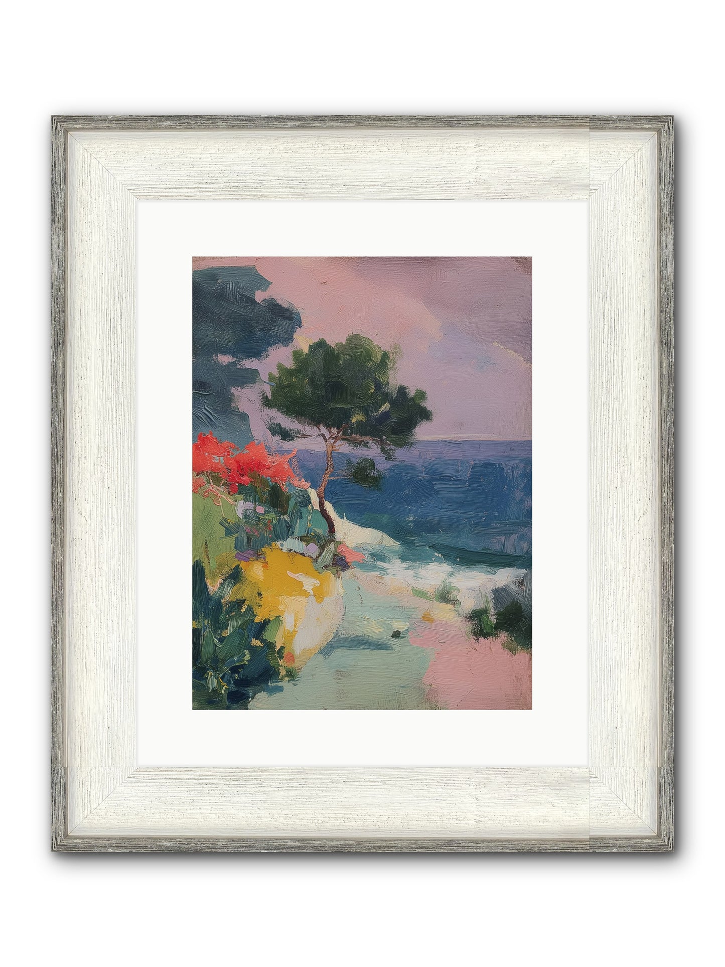 Firefly Nights Framed Print - Driftwood White 12x16