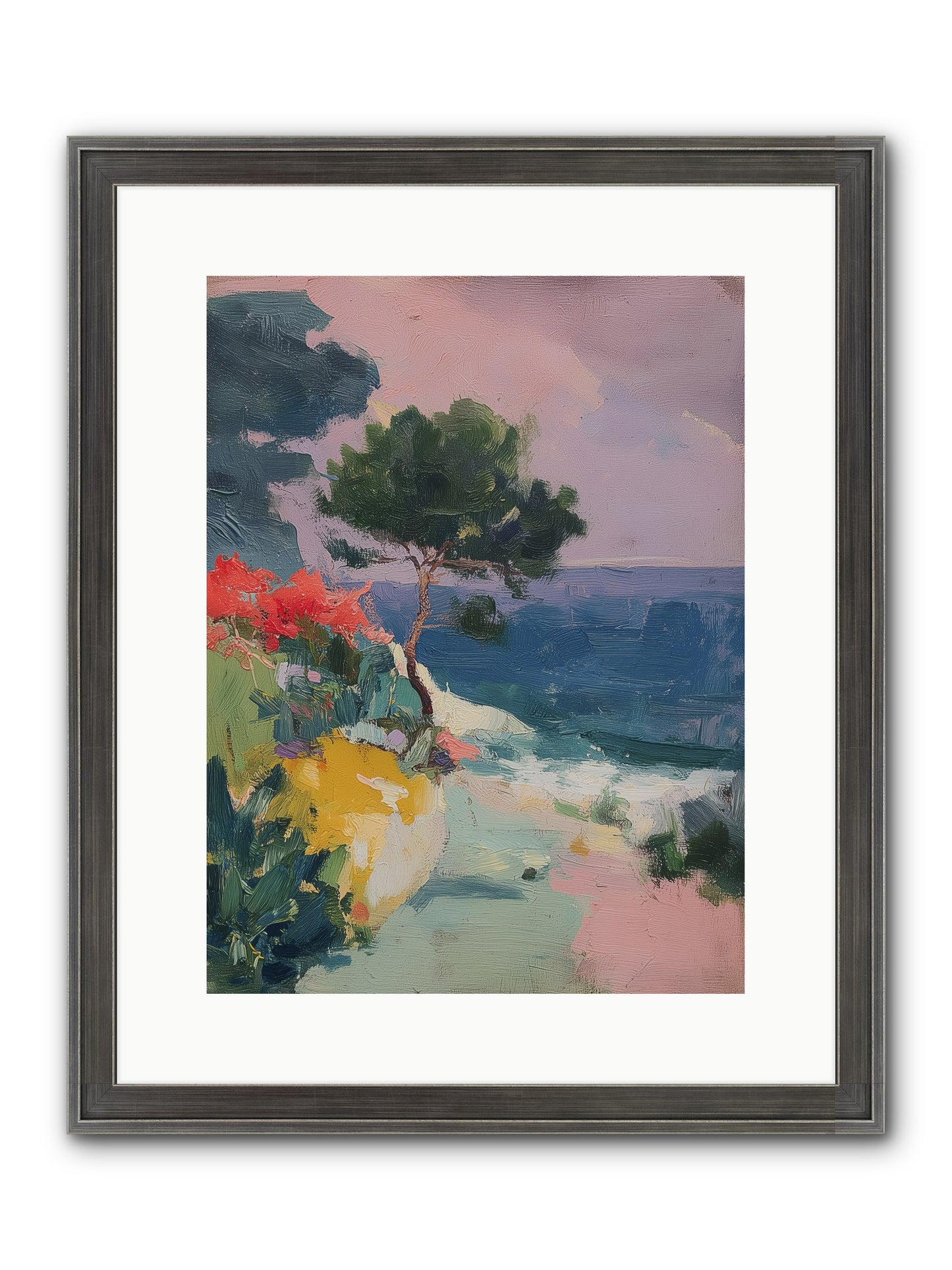 Firefly Nights Framed Print - Slimwoods Black/Silver 12x16