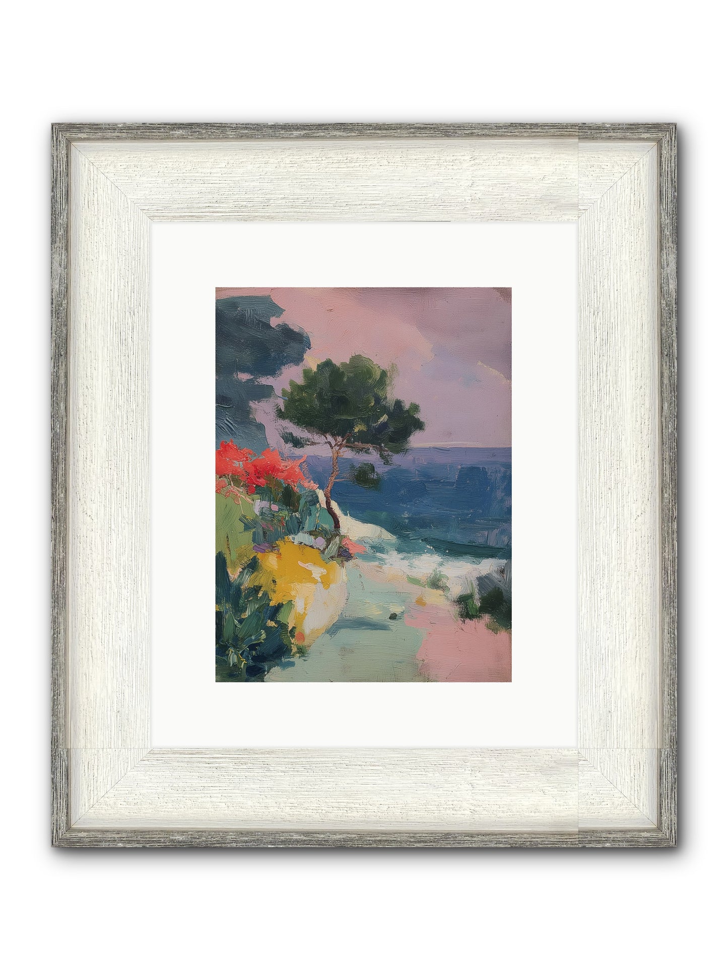 Firefly Nights Framed Print - Driftwood White 9x12