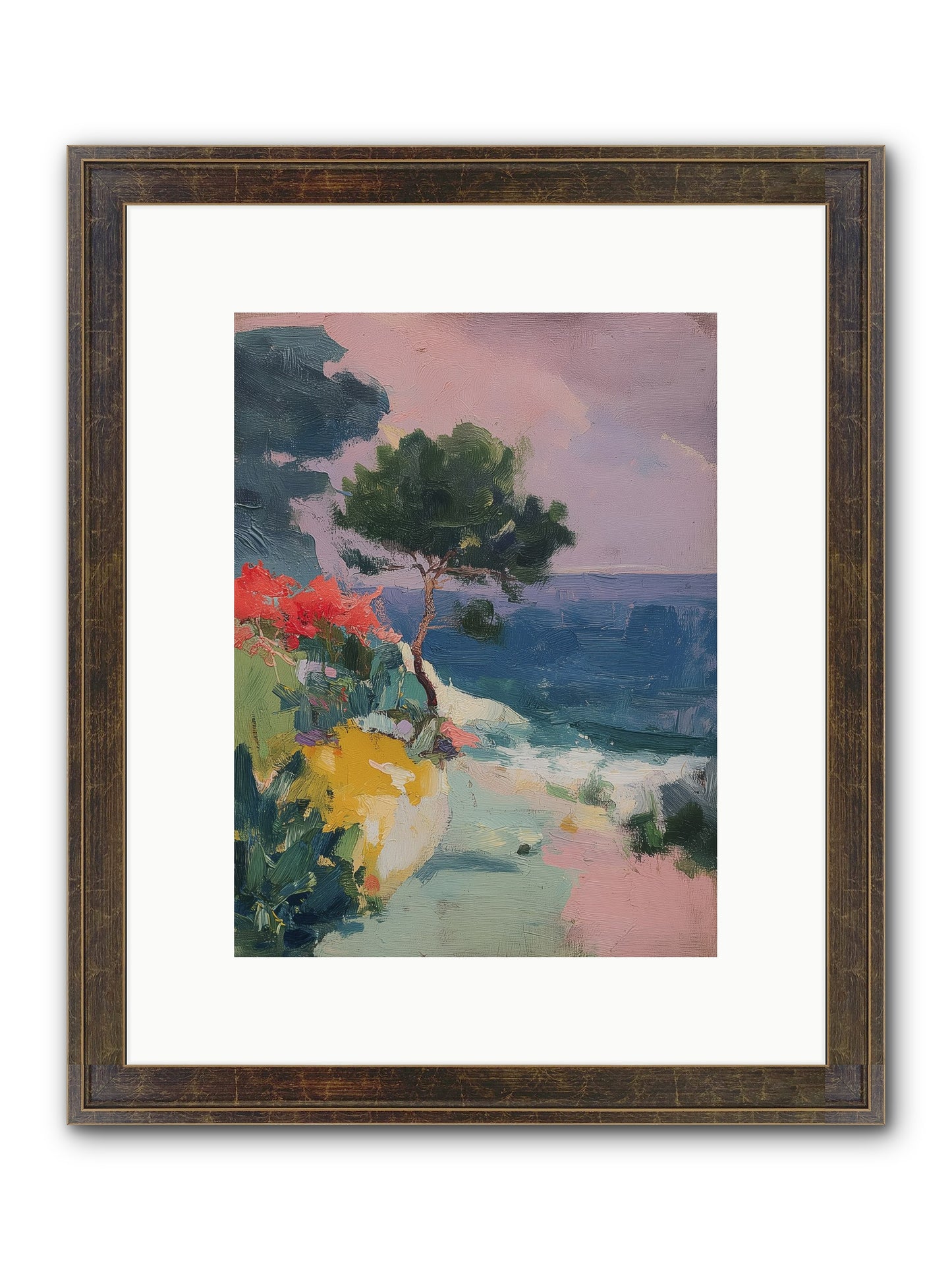 Firefly Nights Framed Print - Slimwoods Black/Gold 9x12