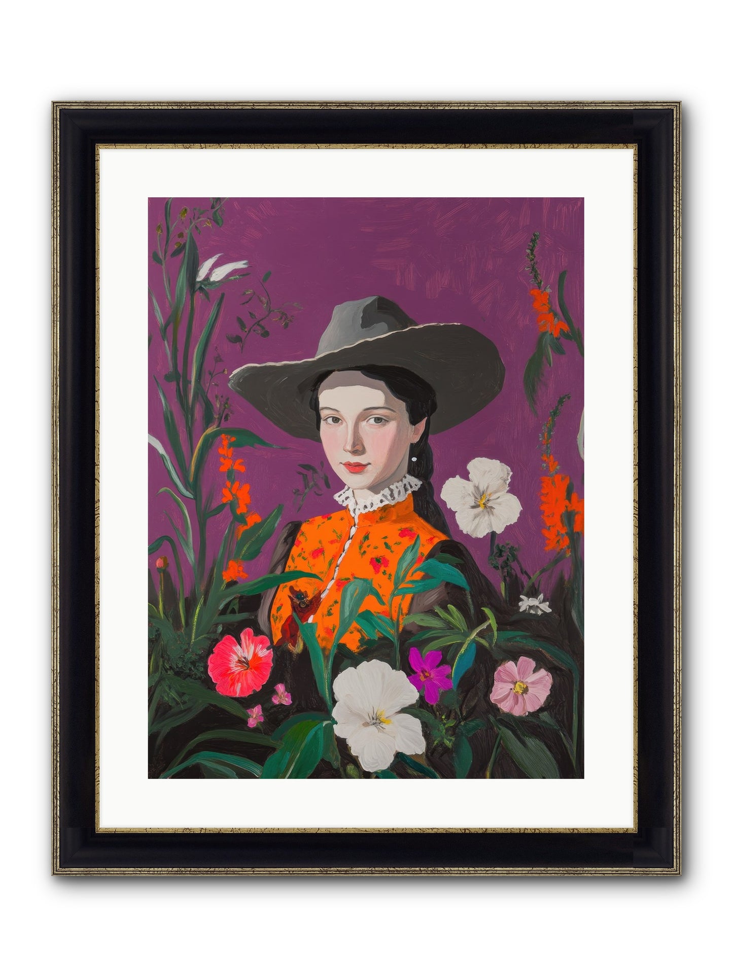 Firefly Ranch Framed Print - Black & Gold 18x24