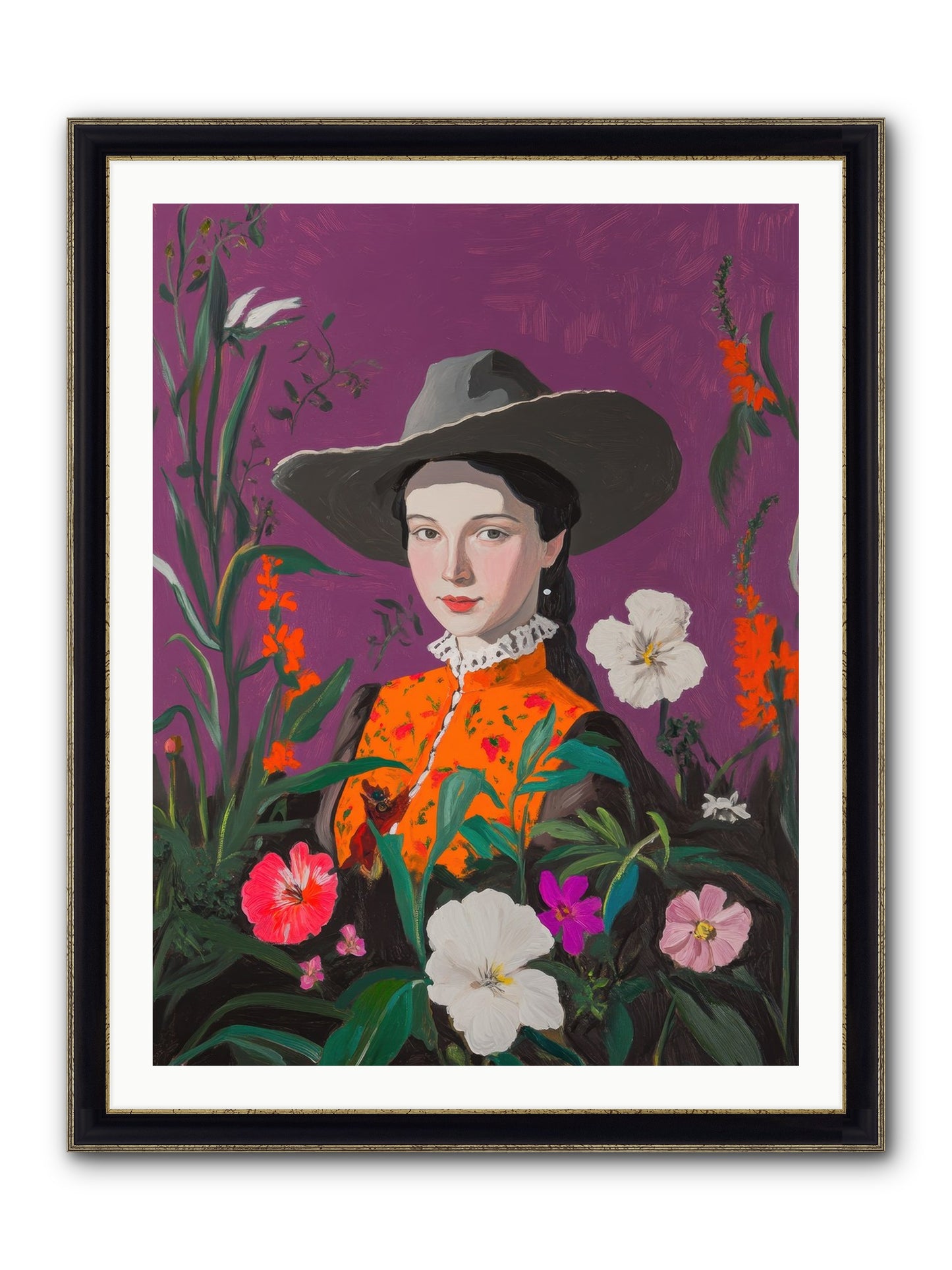 Firefly Ranch Framed Print - Black & Gold 30x40