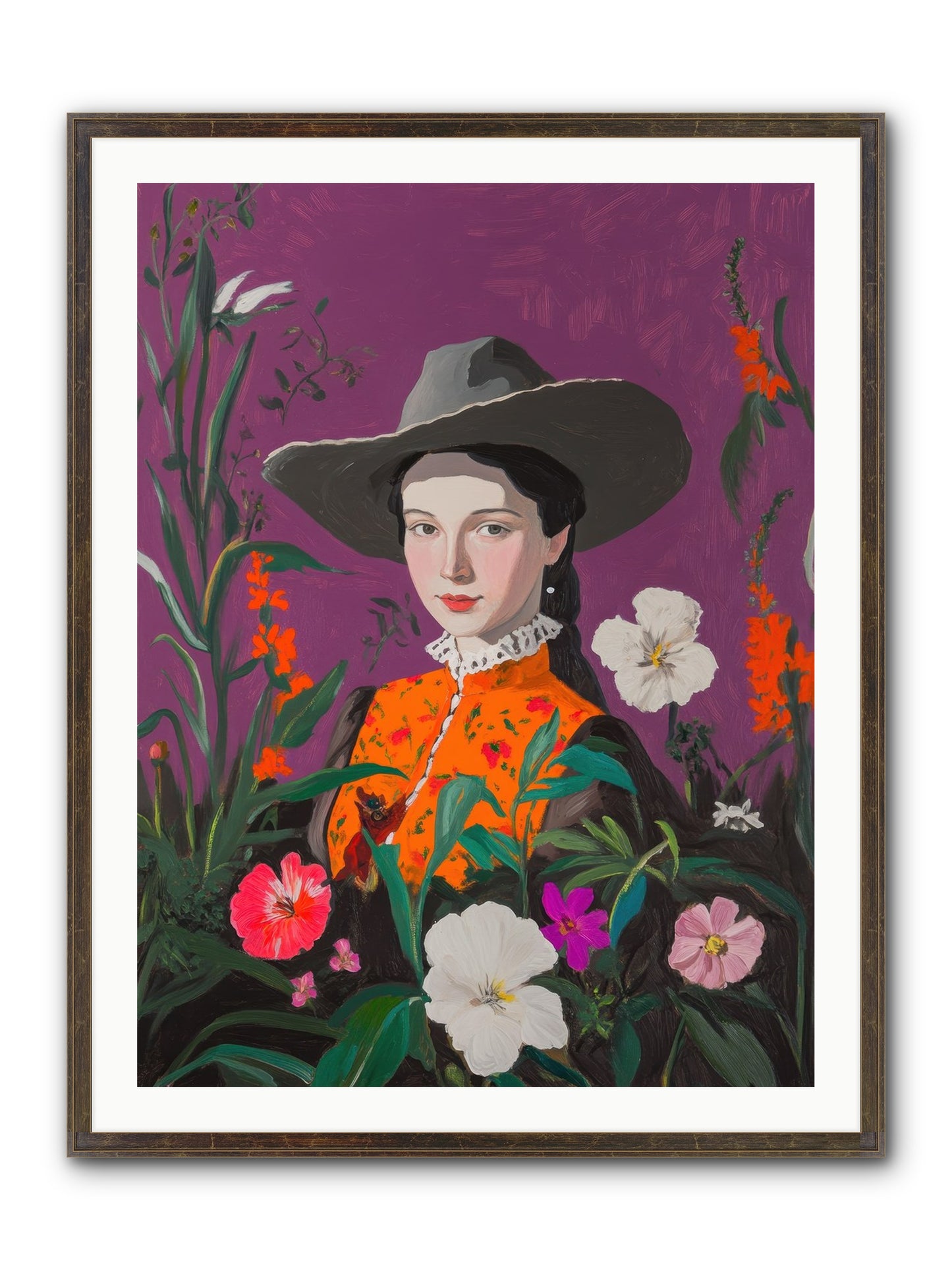 Firefly Ranch Framed Print - Slimwoods Black/Gold 30x40