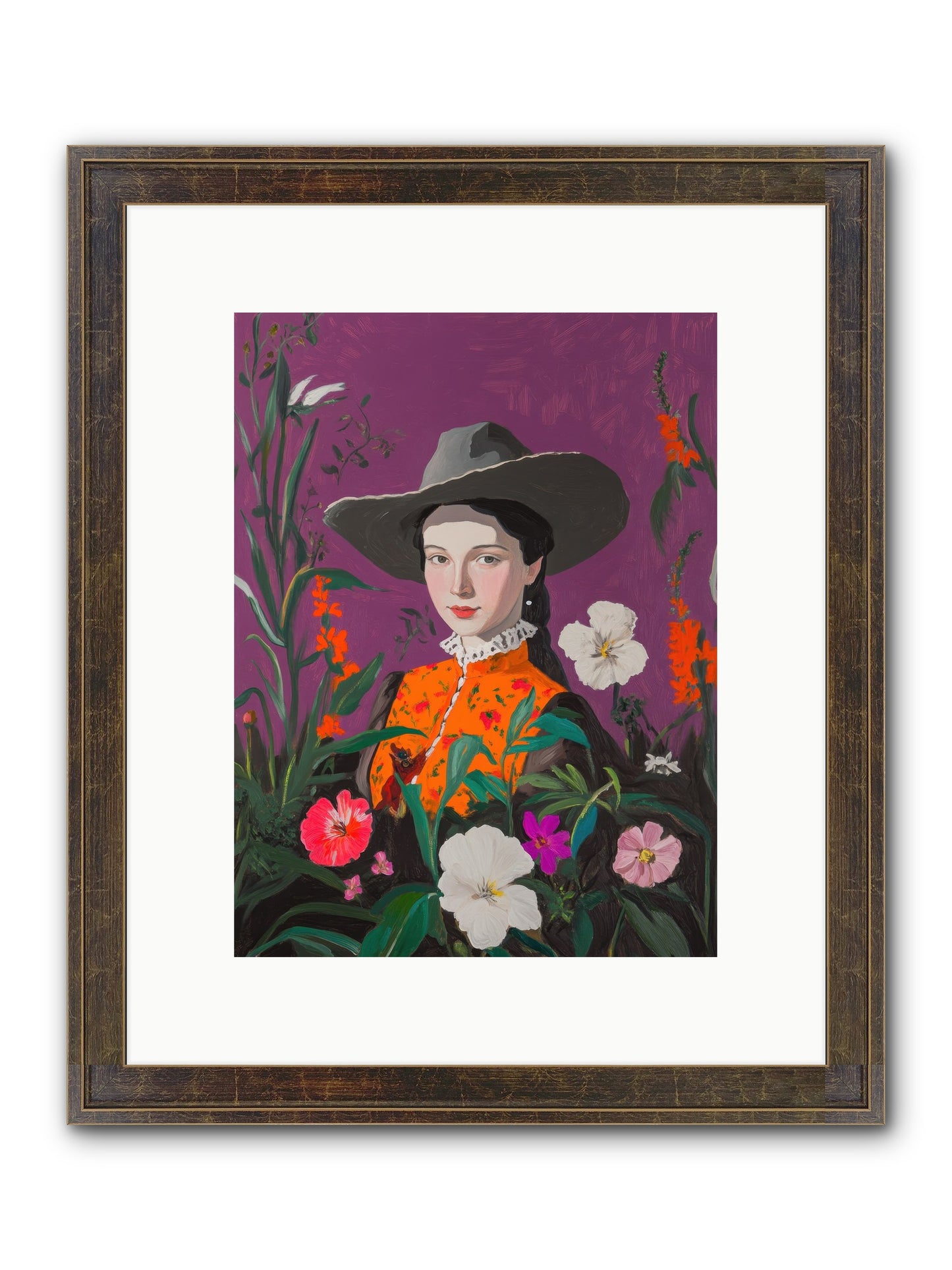 Firefly Ranch Framed Print - Slimwoods Black/Gold 9x12