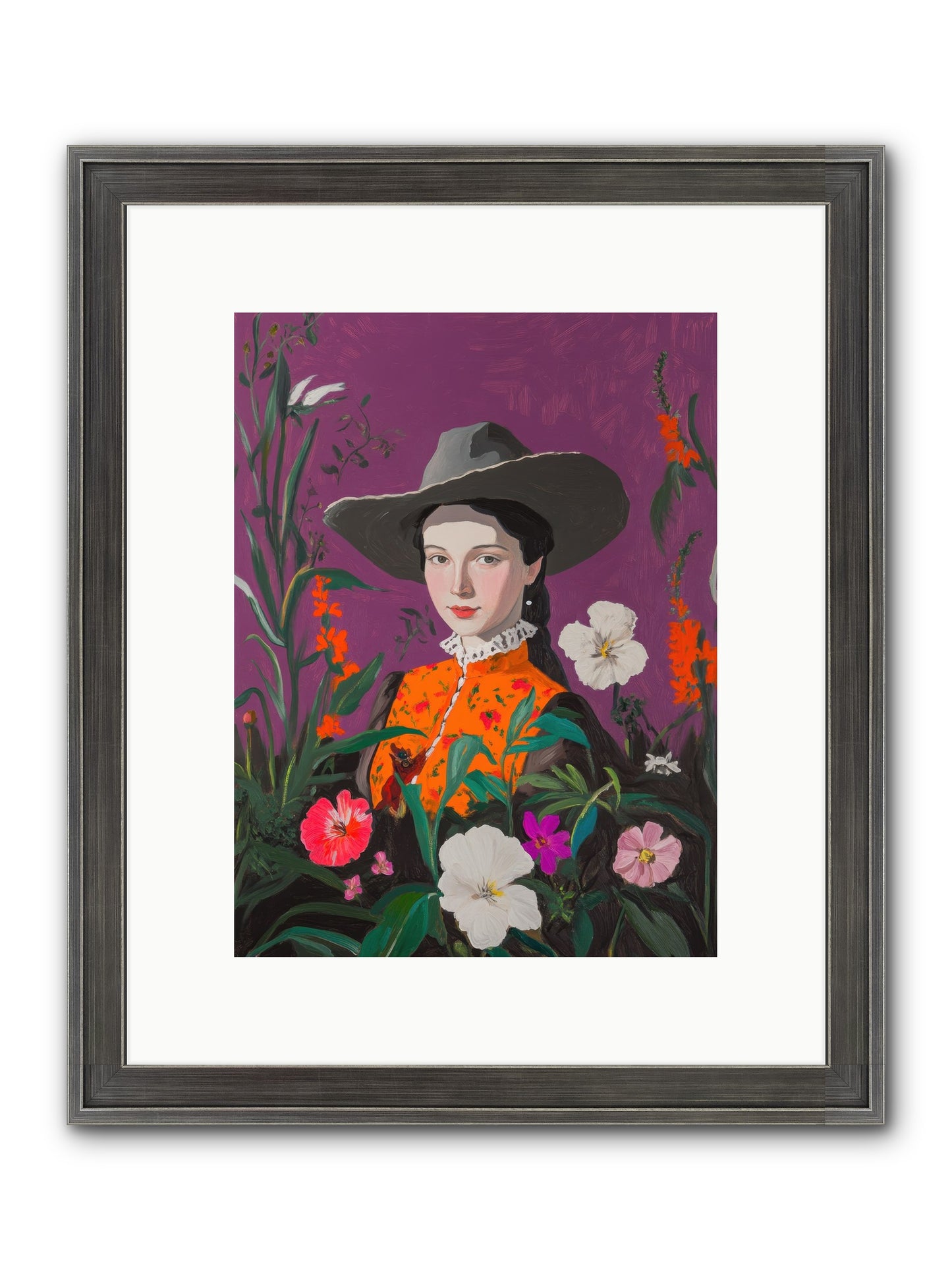 Firefly Ranch Framed Print - Slimwoods Black/Silver 9x12