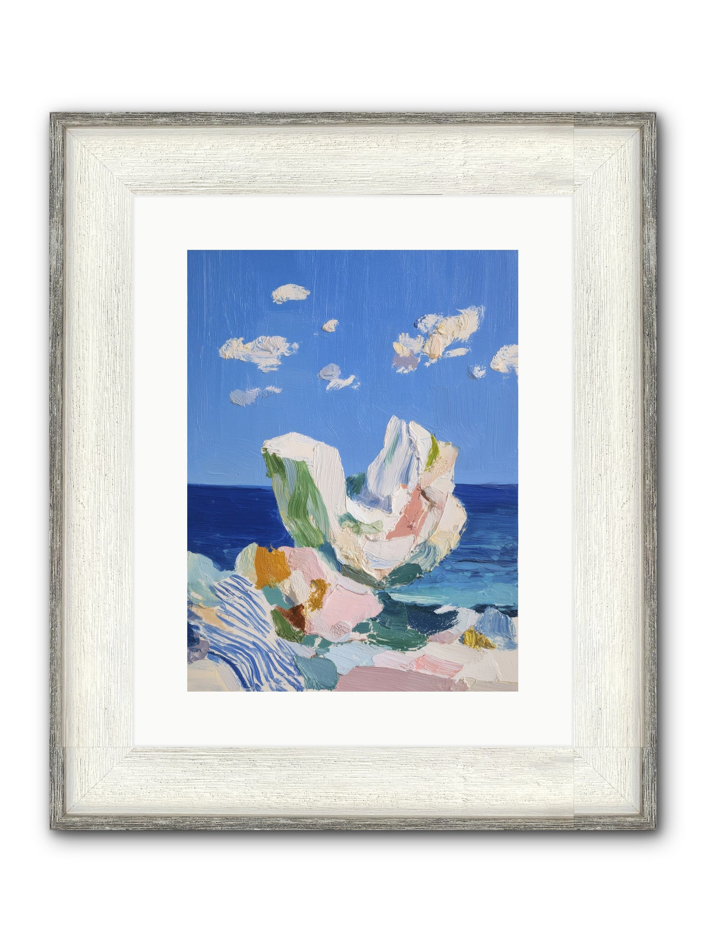 First Light Fiction Framed Print - Driftwood White 12x16