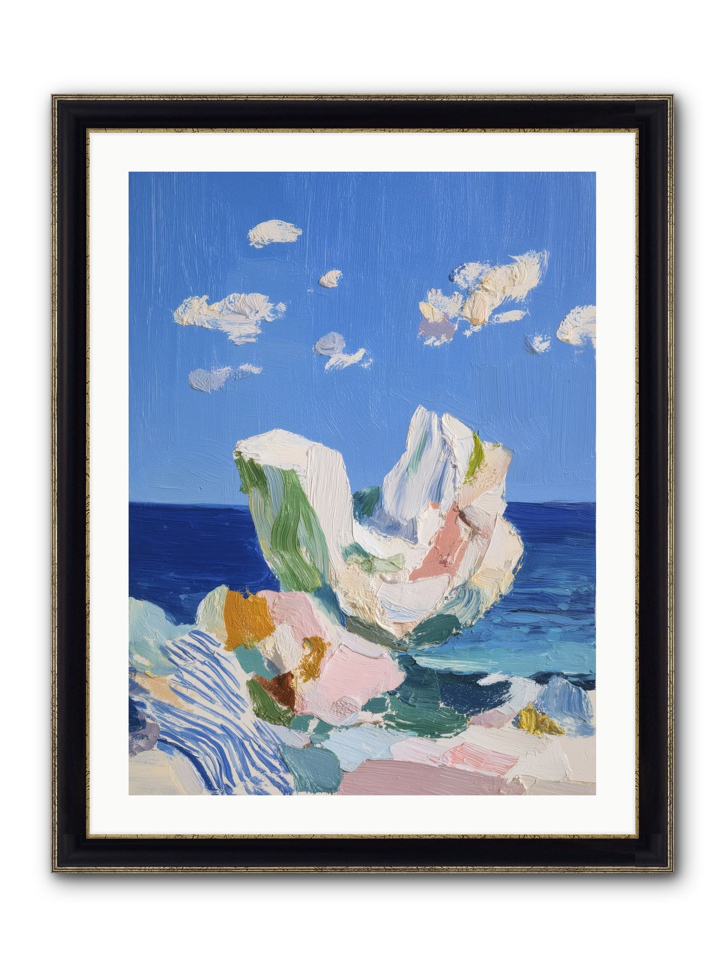 First Light Fiction Framed Print - Black & Gold 24x32