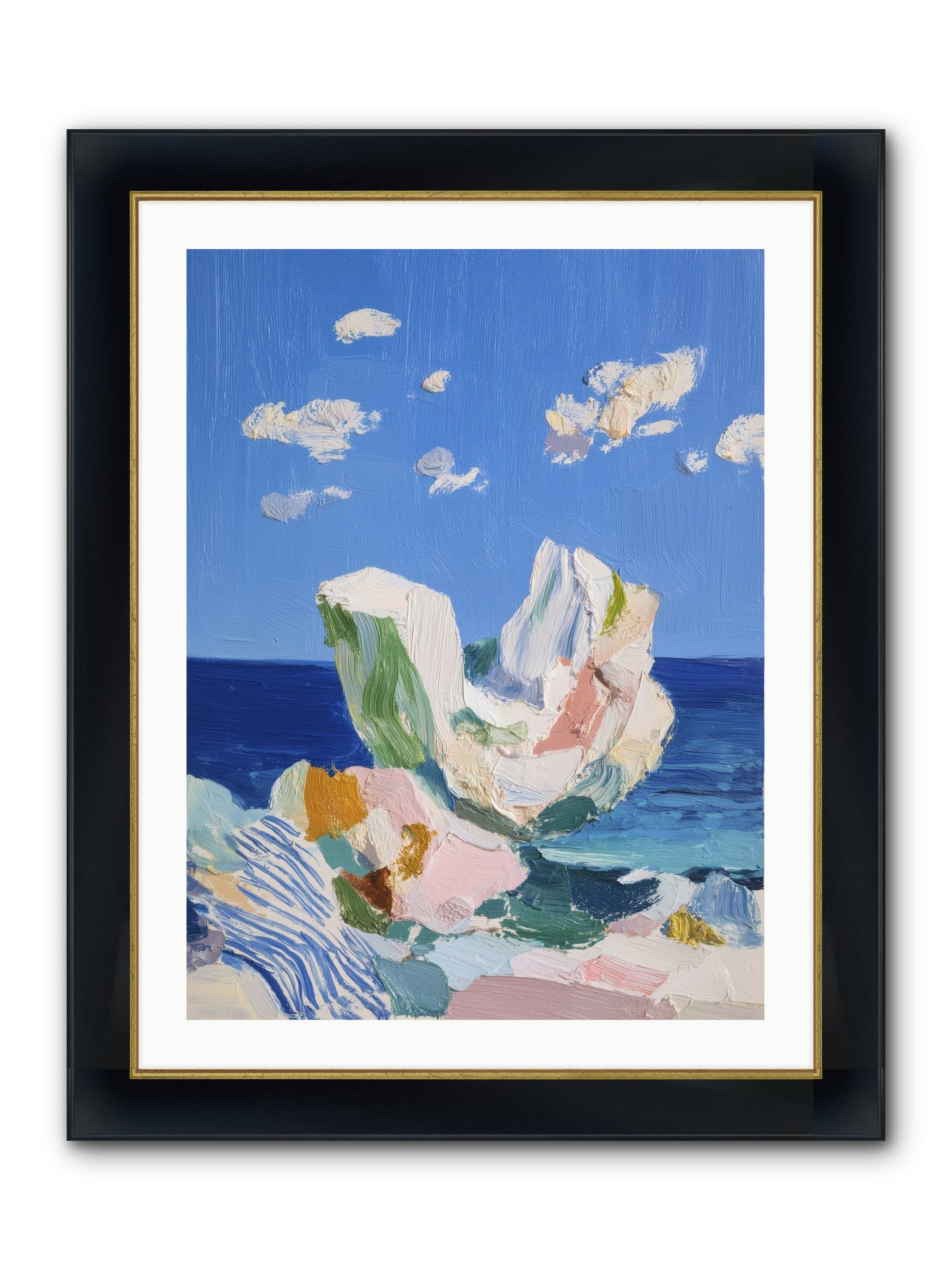 First Light Fiction Framed Print - Wide Black w/Gold 24x32