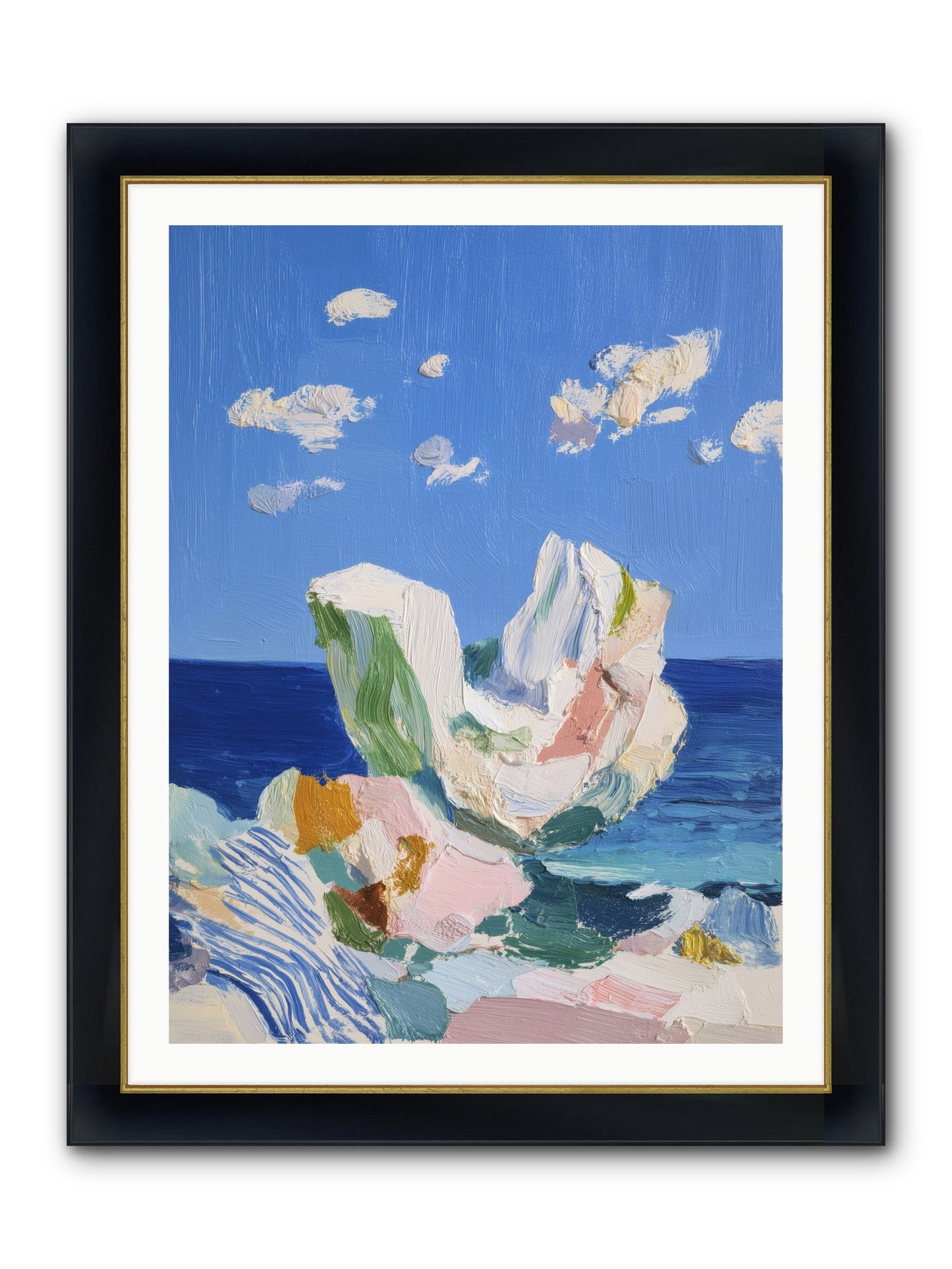 First Light Fiction Framed Print - Wide Black w/Gold 30x40