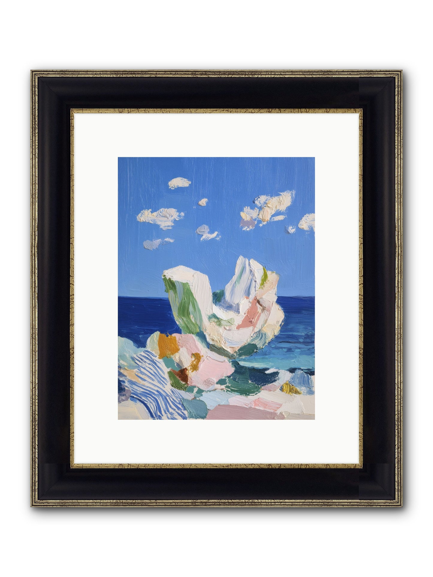 First Light Fiction Framed Print - Black & Gold 9x12