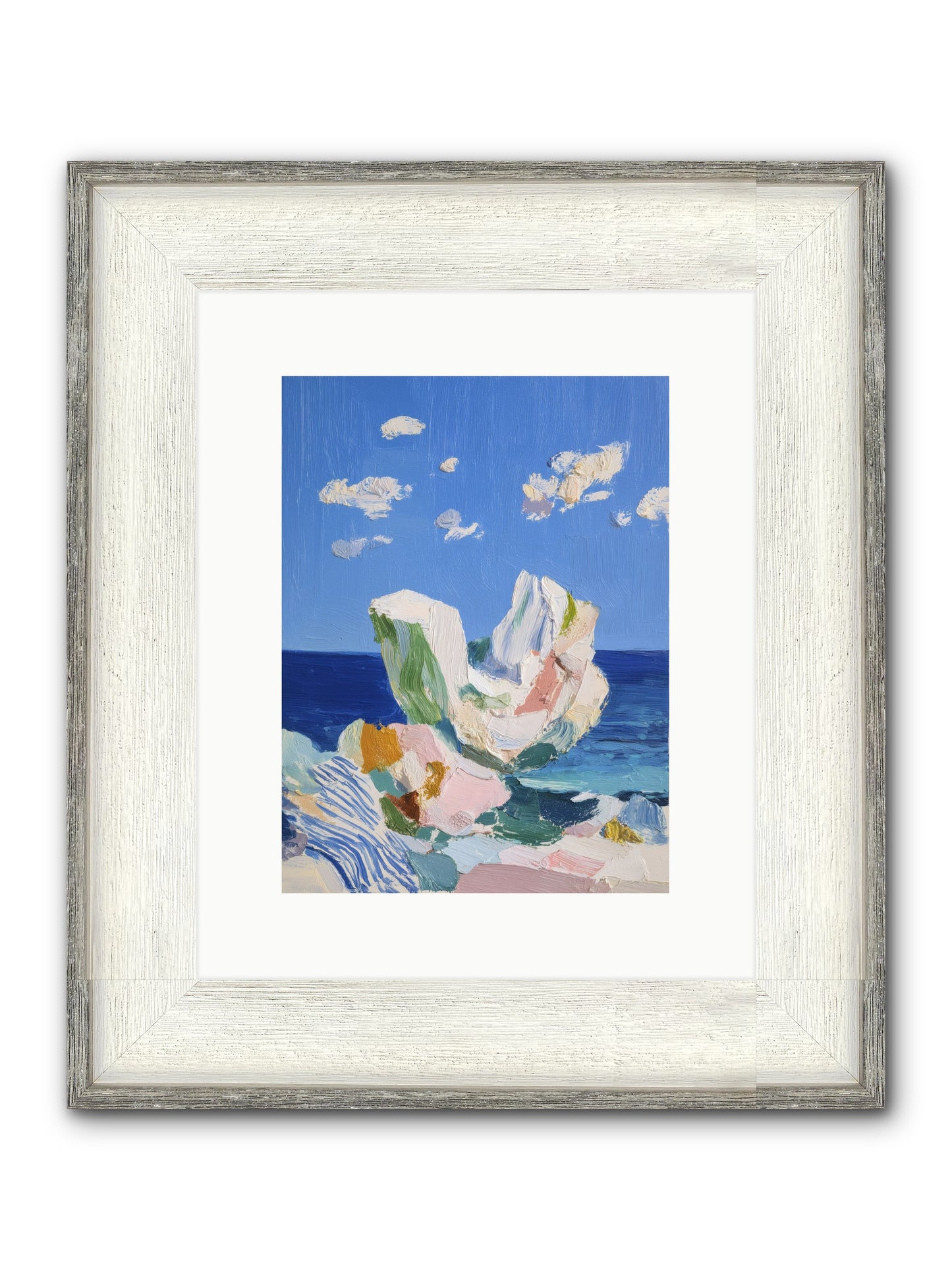 First Light Fiction Framed Print - Driftwood White 9x12