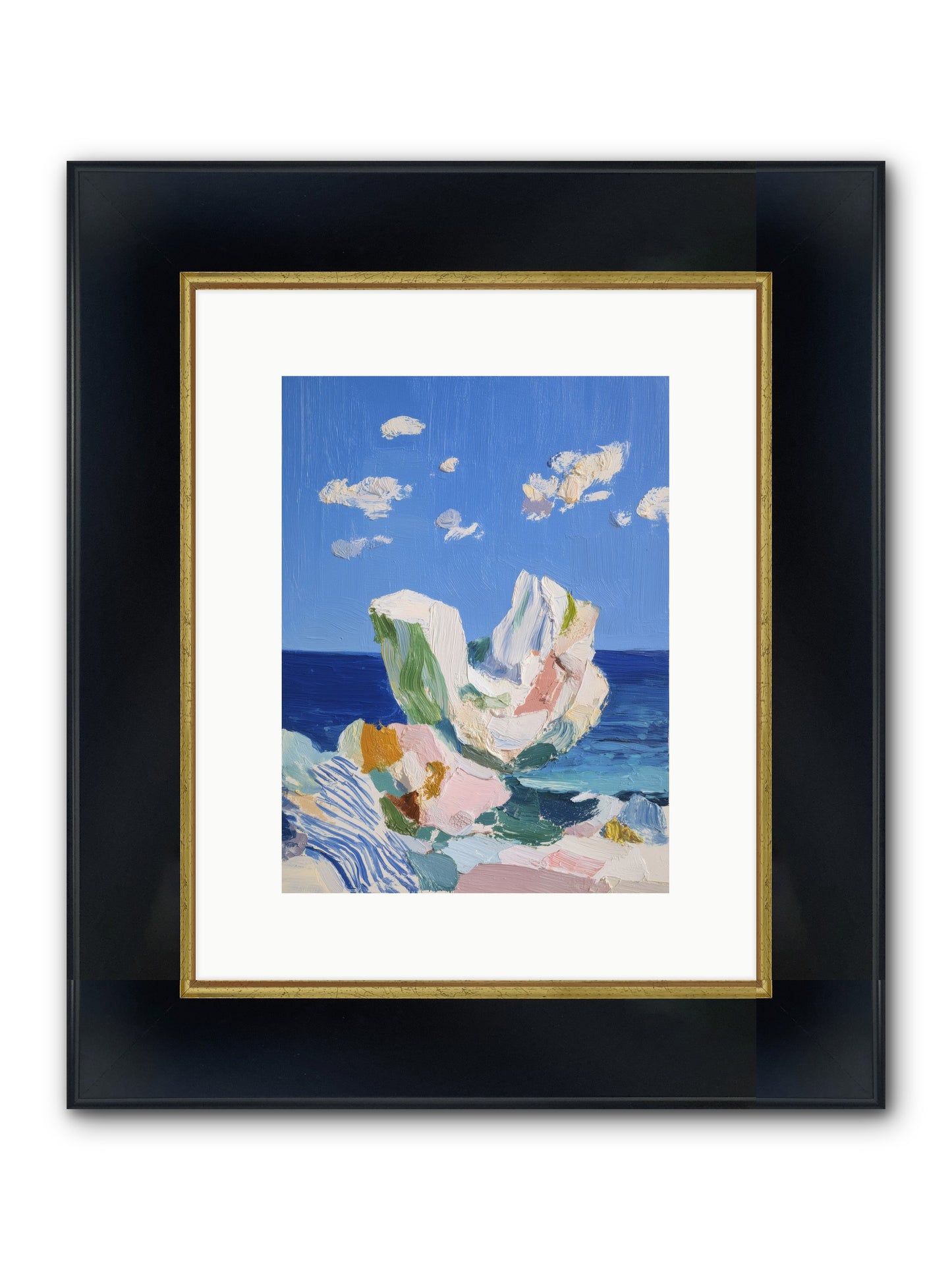 First Light Fiction Framed Print - Wide Black w/Gold 9x12