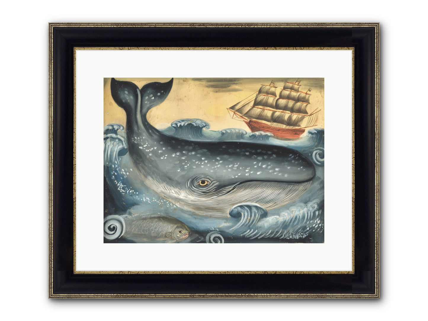 First Light Find Framed Print - Black & Gold 16x12