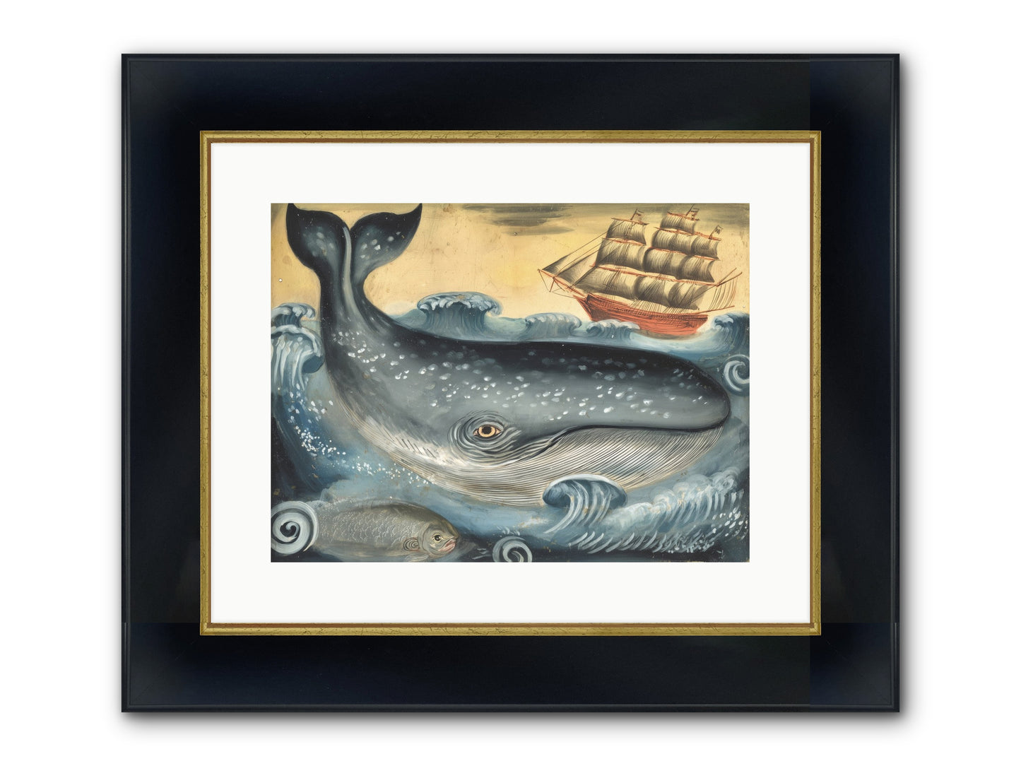 First Light Find Framed Print - Wide Black w/Gold 16x12