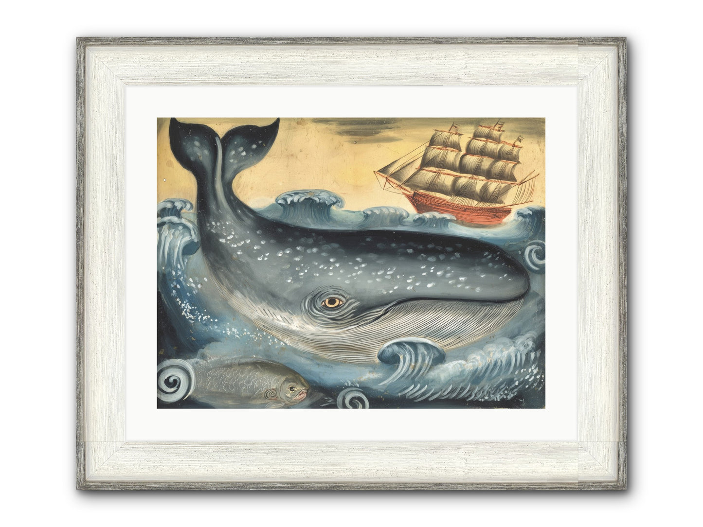 First Light Find Framed Print - Driftwood White 24x18