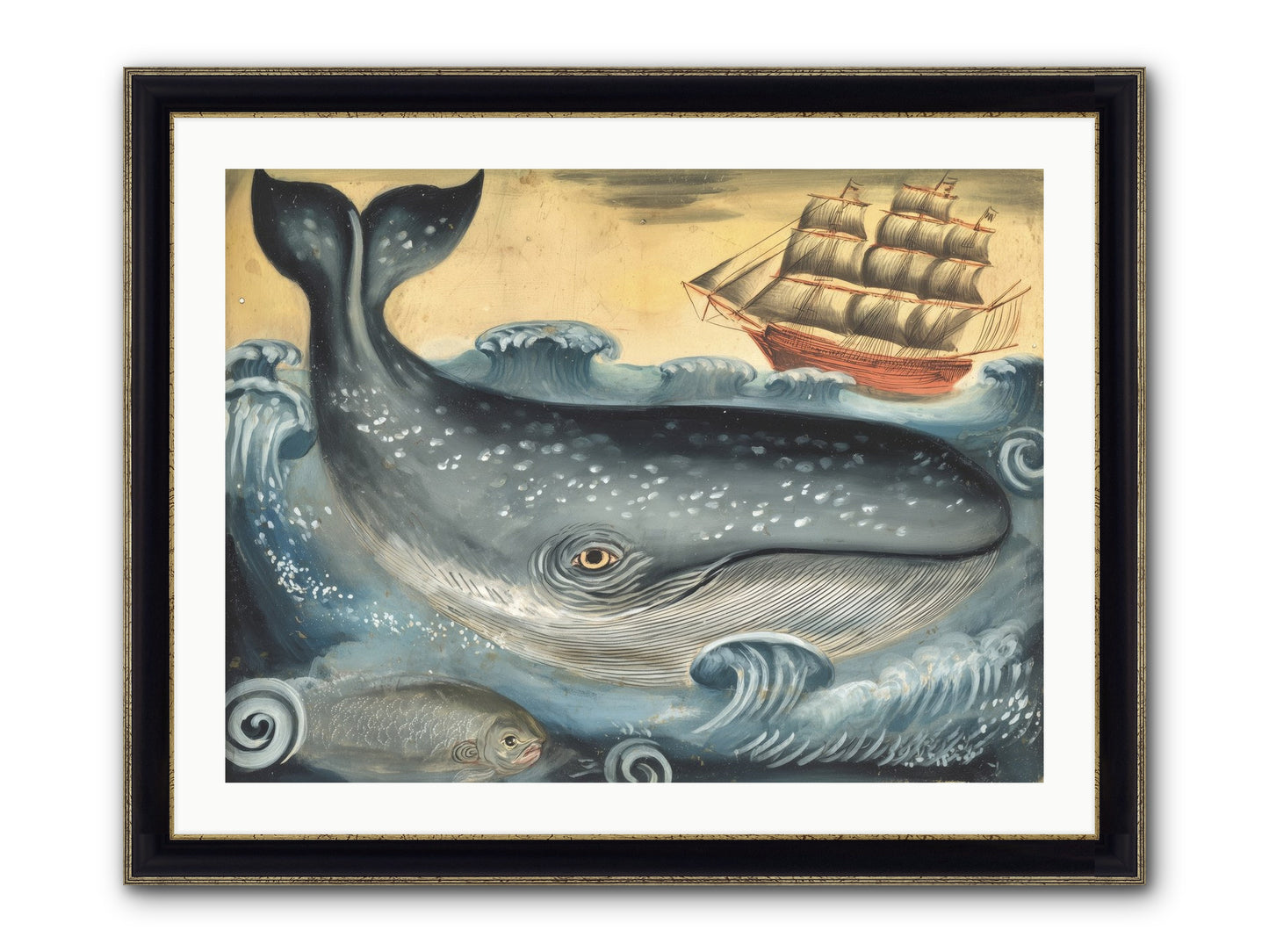 First Light Find Framed Print - Black & Gold 32x24