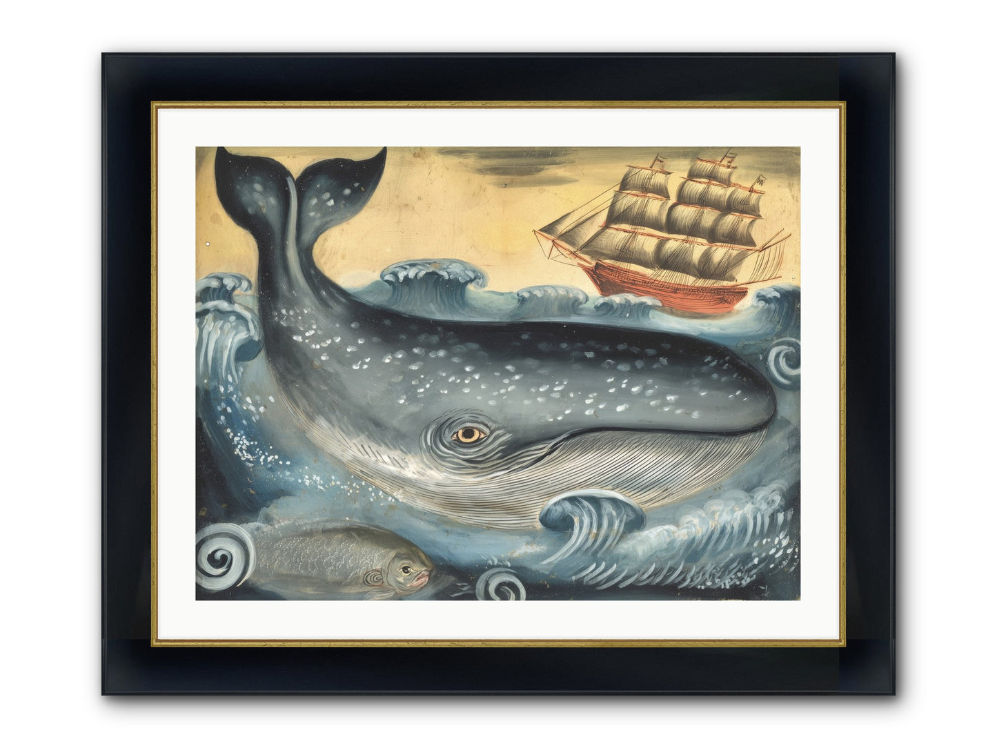 First Light Find Framed Print - Wide Black w/Gold 32x24