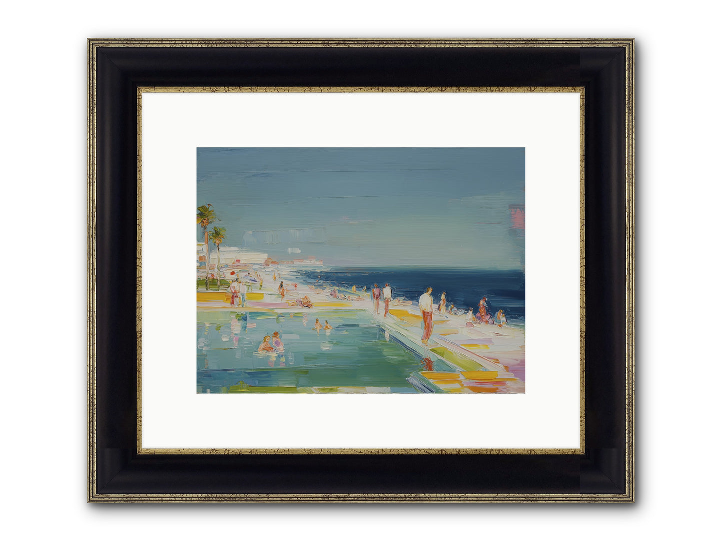 First Light Seduction Framed Print - Black & Gold 12x9