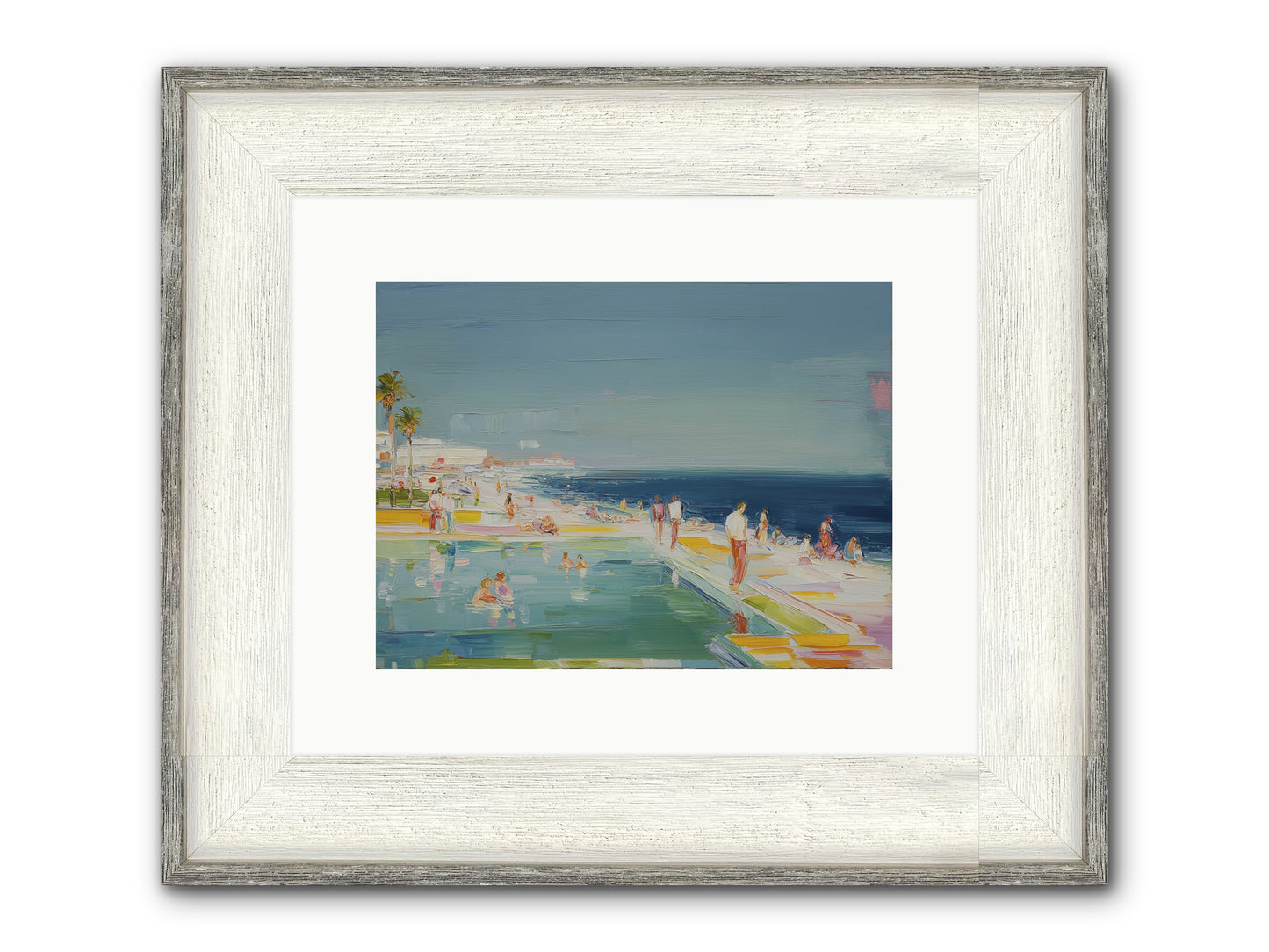 First Light Seduction Framed Print - Driftwood White 12x9