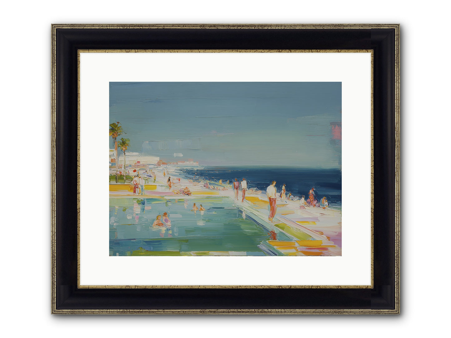 First Light Seduction Framed Print - Black & Gold 16x12