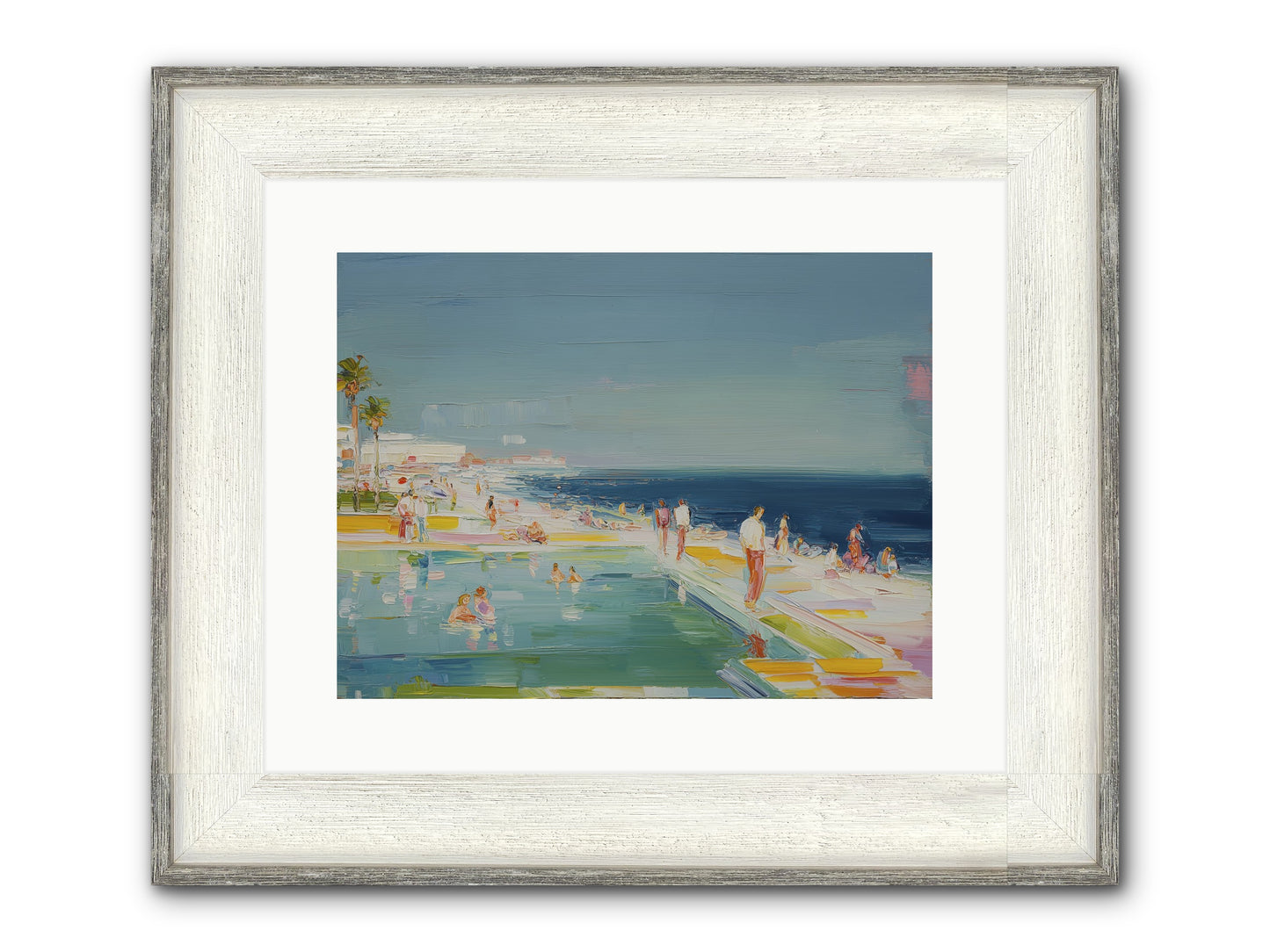 First Light Seduction Framed Print - Driftwood White 16x12