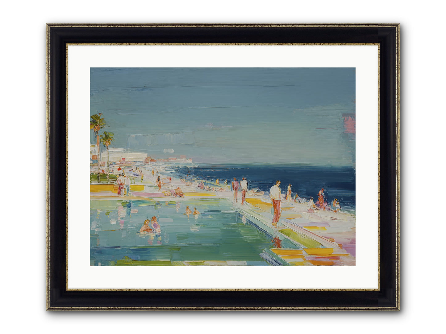 First Light Seduction Framed Print - Black & Gold 24x18