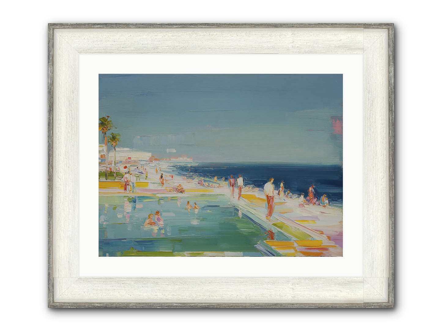 First Light Seduction Framed Print - Driftwood White 24x18