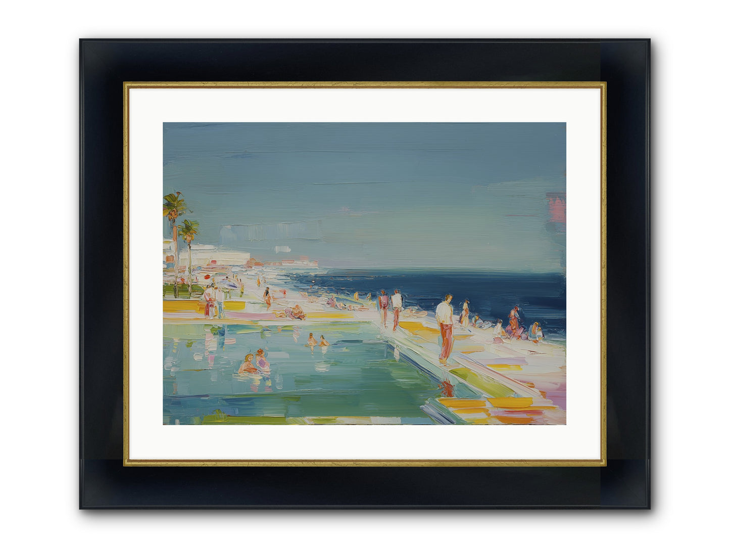 First Light Seduction Framed Print - Wide Black w/Gold 24x18