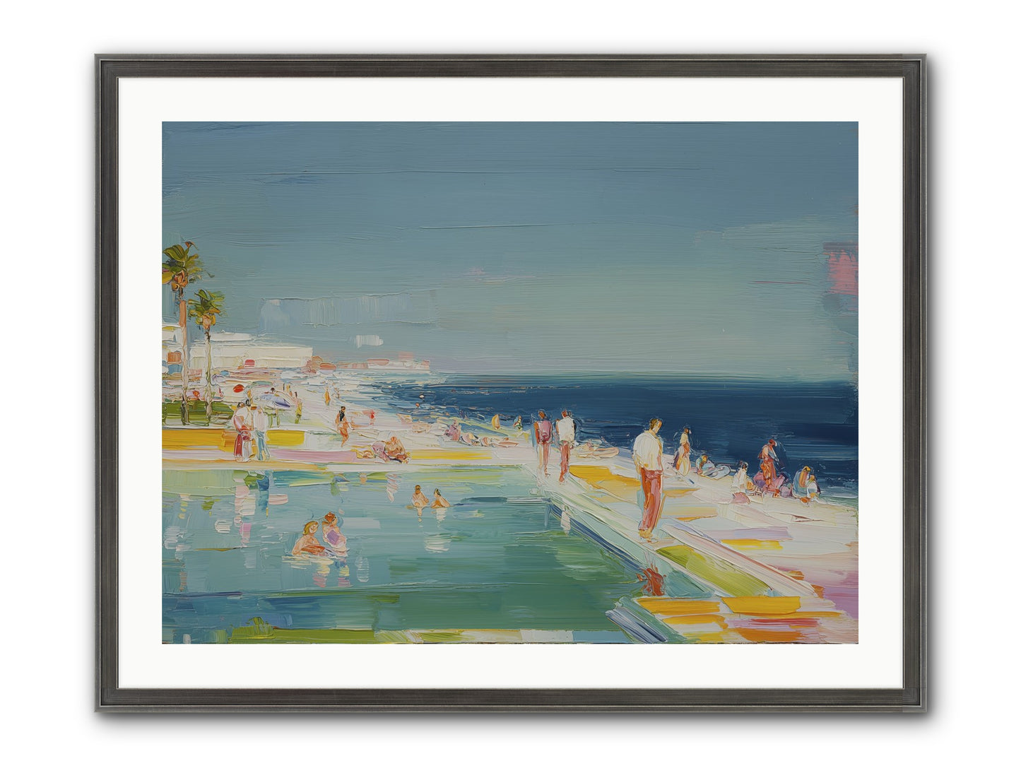 First Light Seduction Framed Print - Slimwoods Black/Silver 32x24
