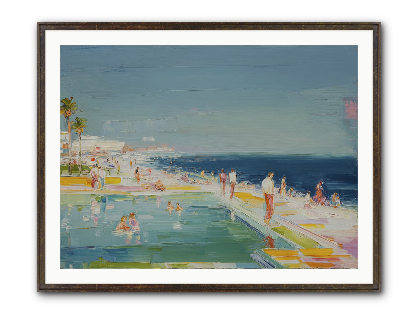 First Light Seduction Framed Print - Slimwoods Black/Gold 40x30