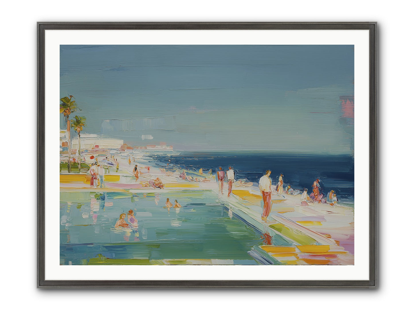 First Light Seduction Framed Print - Slimwoods Black/Silver 40x30