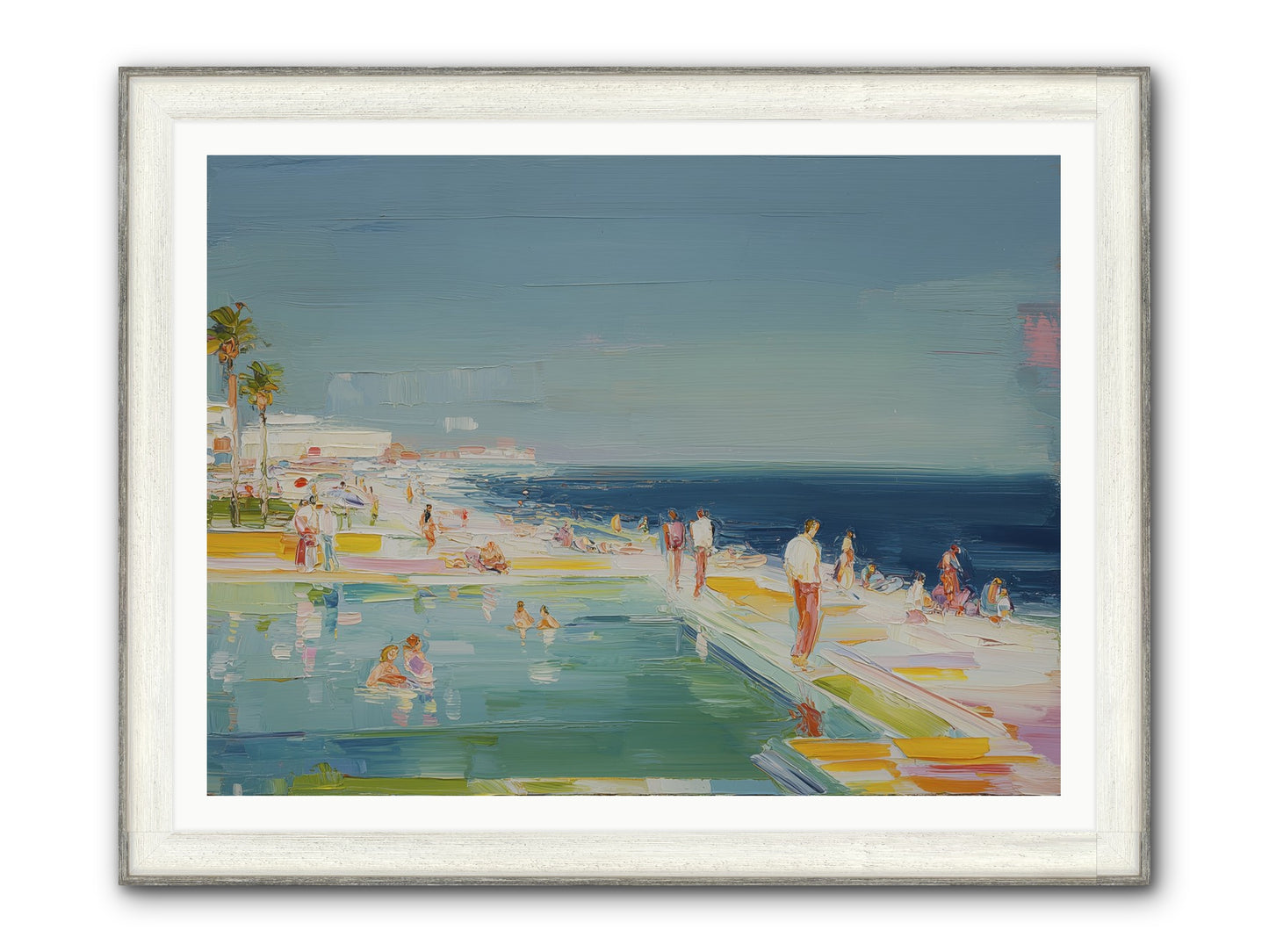 First Light Seduction Framed Print - Driftwood White 48x36