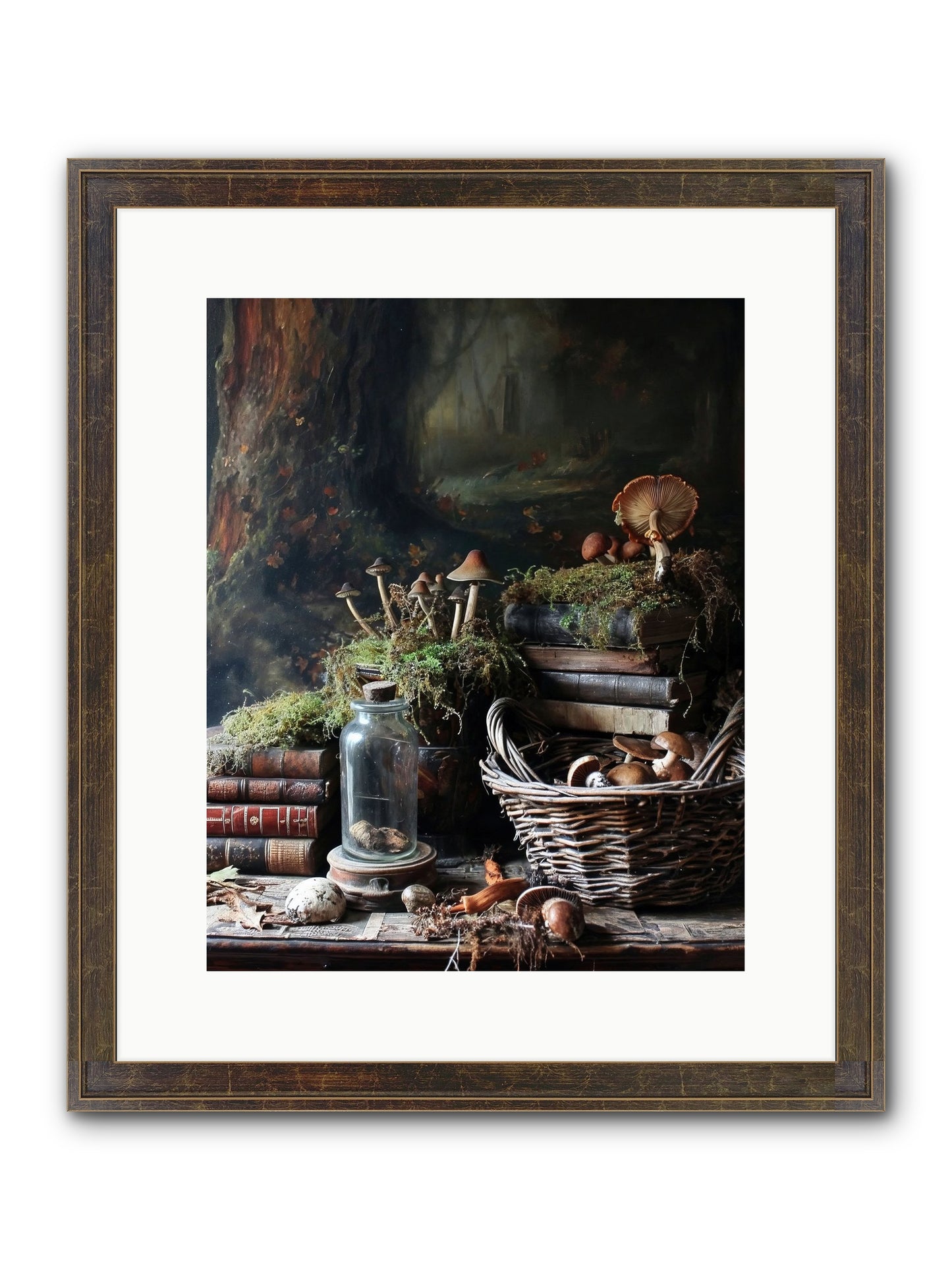 First Steps Framed Print - Slimwoods Black/Gold 12x15
