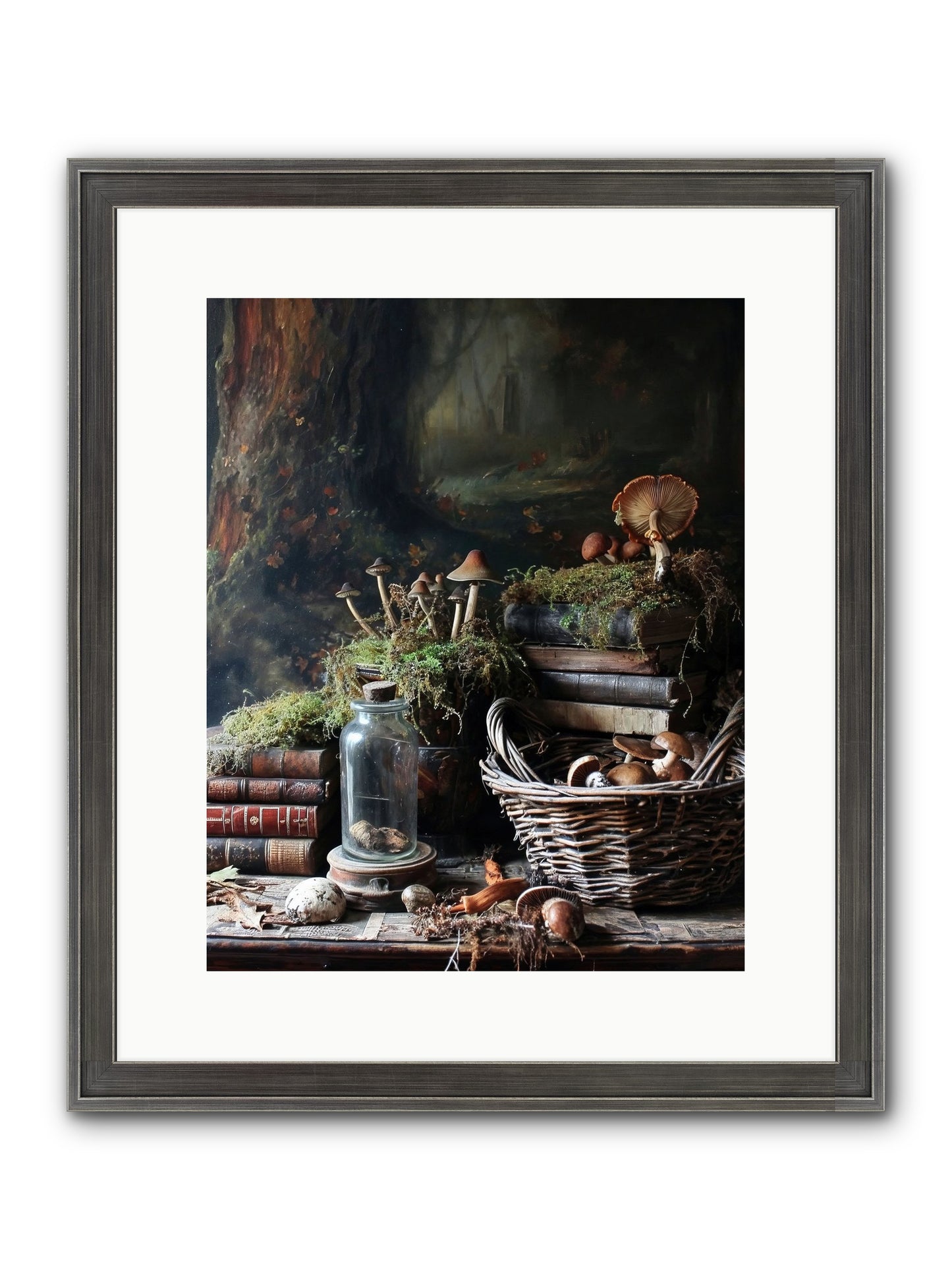 First Steps Framed Print - Slimwoods Black/Silver 12x15