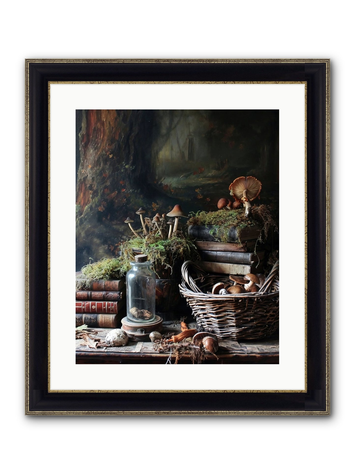 First Steps Framed Print - Black & Gold 16x20
