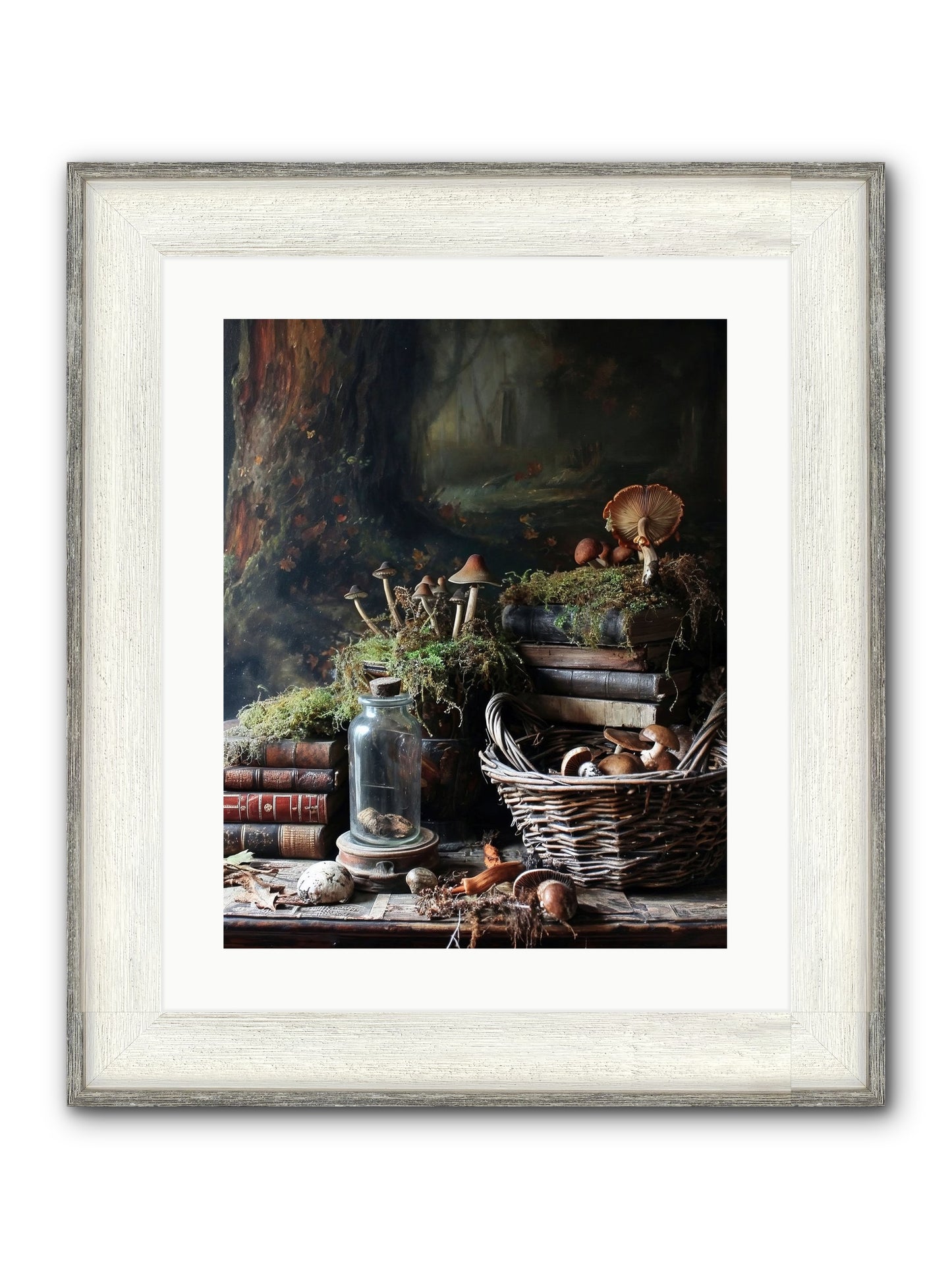 First Steps Framed Print - Driftwood White 16x20