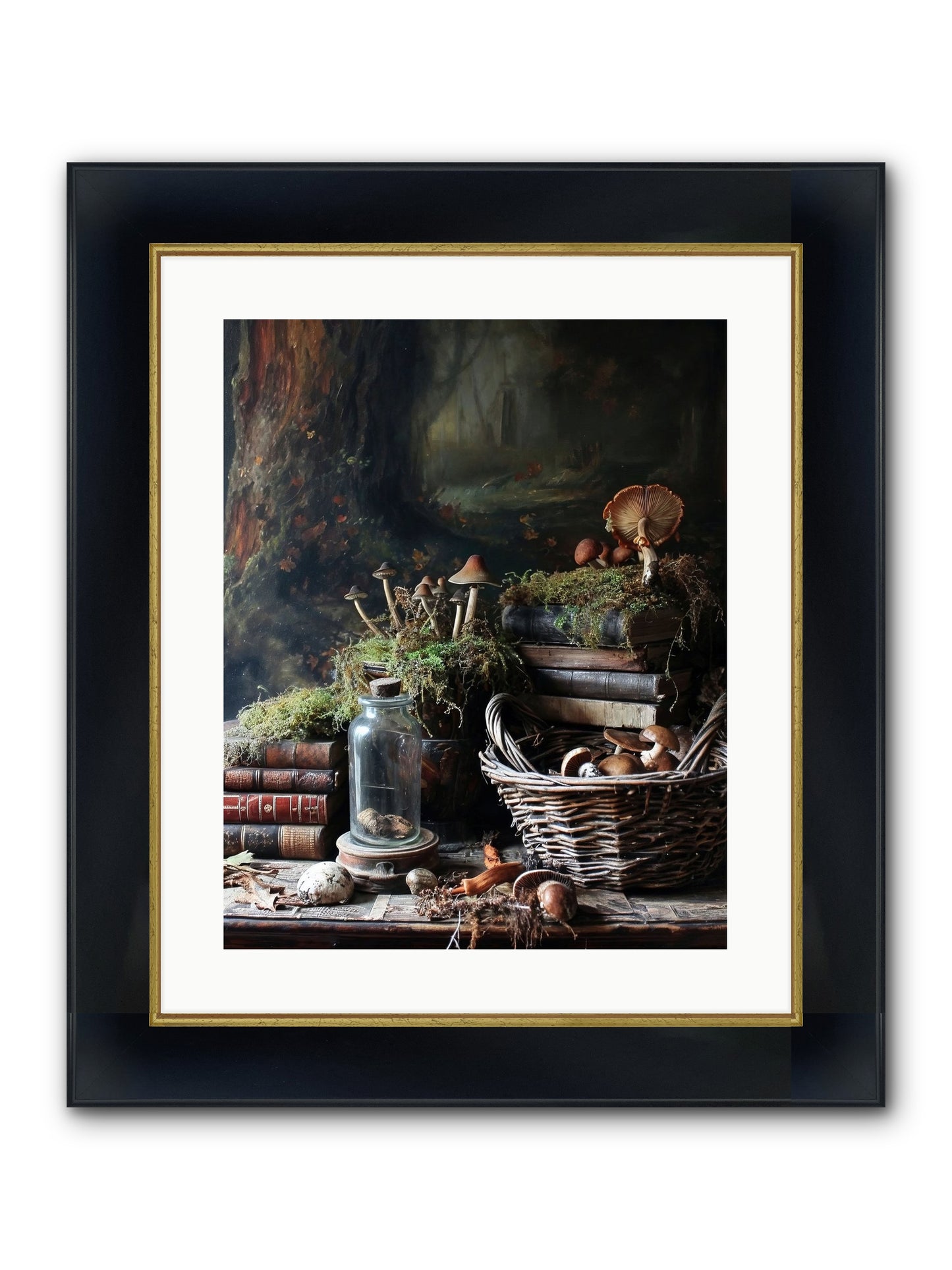 First Steps Framed Print - Wide Black w/Gold 16x20
