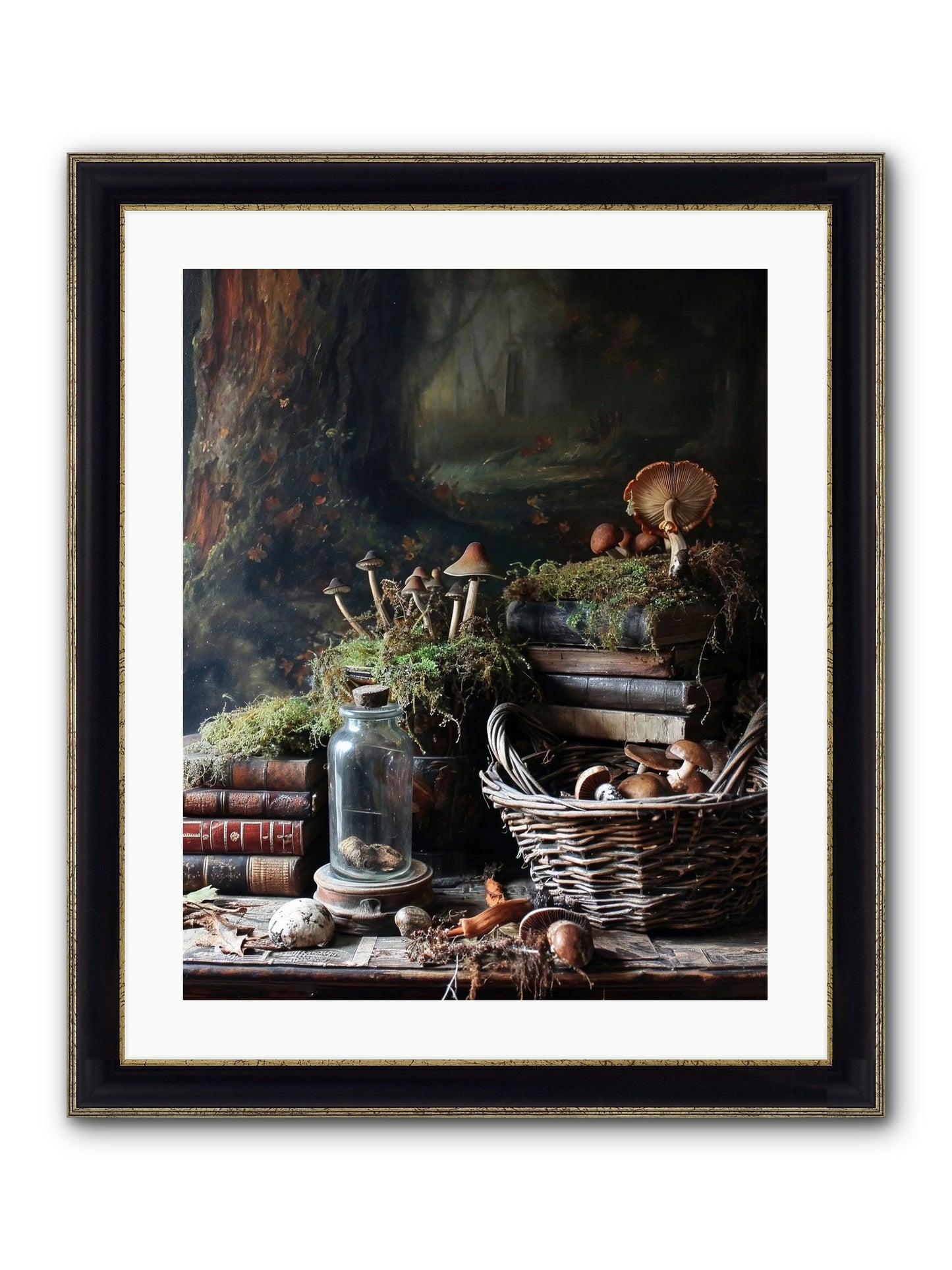 First Steps Framed Print - Black & Gold 20x25