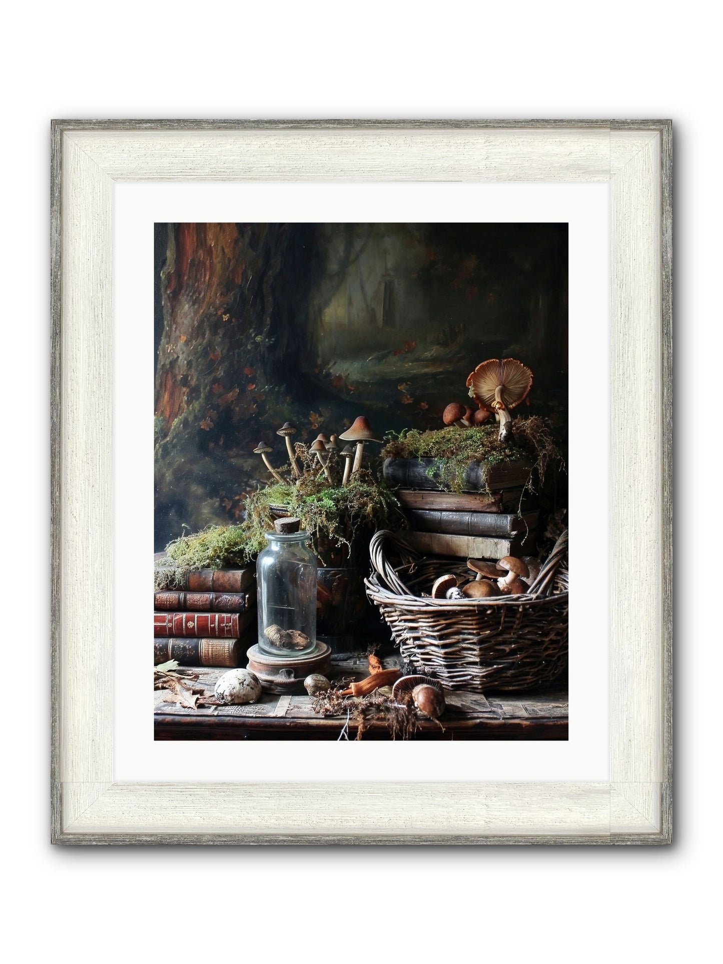 First Steps Framed Print - Driftwood White 20x25