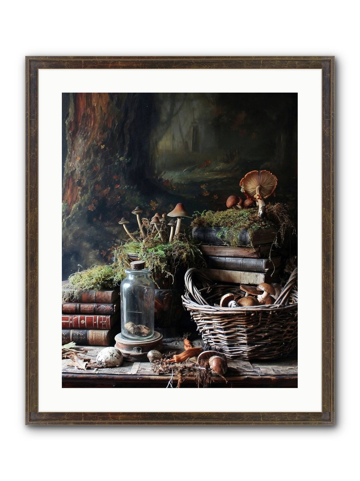 First Steps Framed Print - Slimwoods Black/Gold 20x25