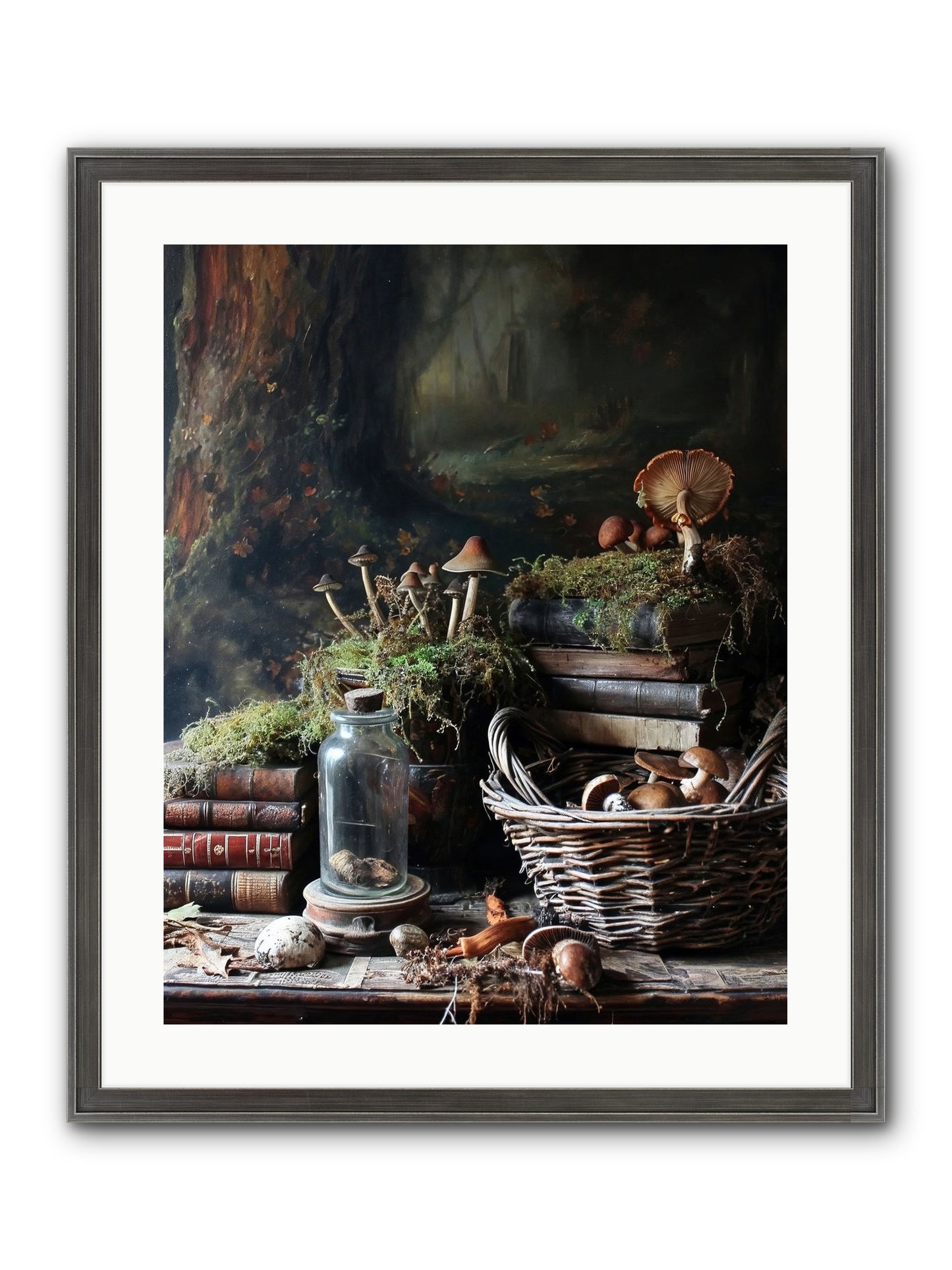 First Steps Framed Print - Slimwoods Black/Silver 20x25