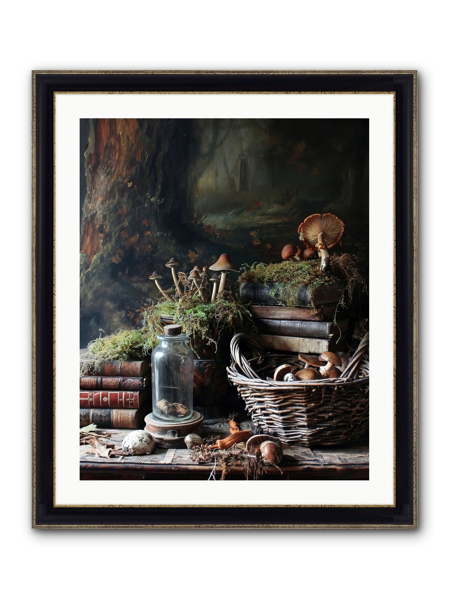 First Steps Framed Print - Black & Gold 24x30