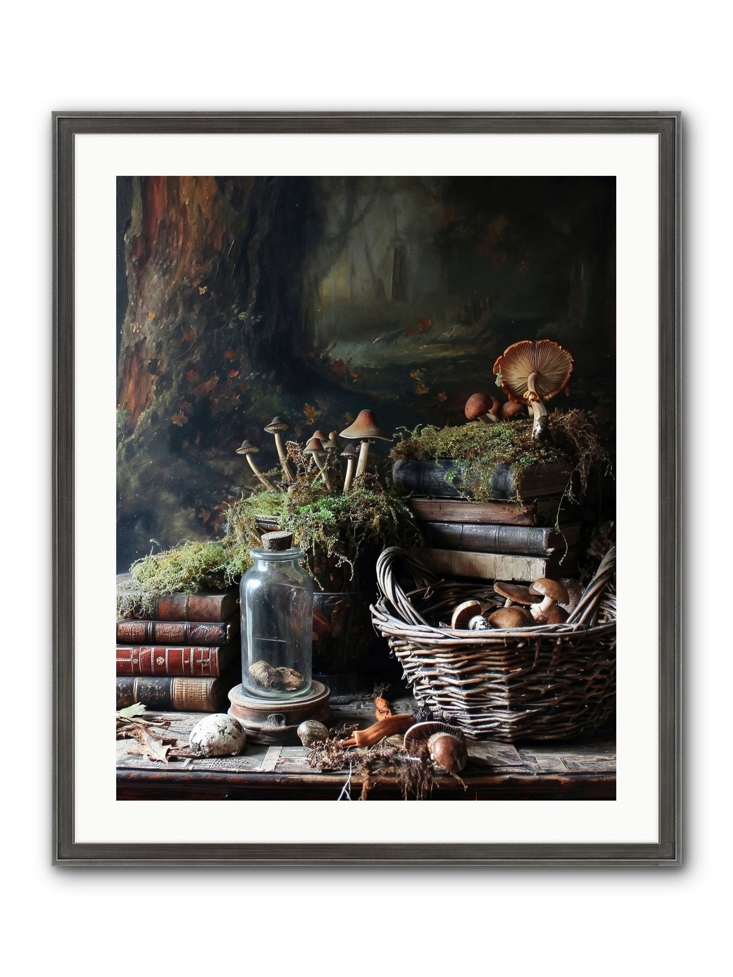 First Steps Framed Print - Slimwoods Black/Silver 24x30