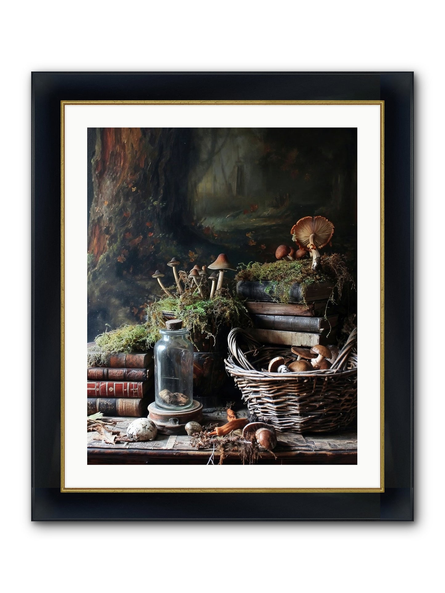 First Steps Framed Print - Wide Black w/Gold 24x30