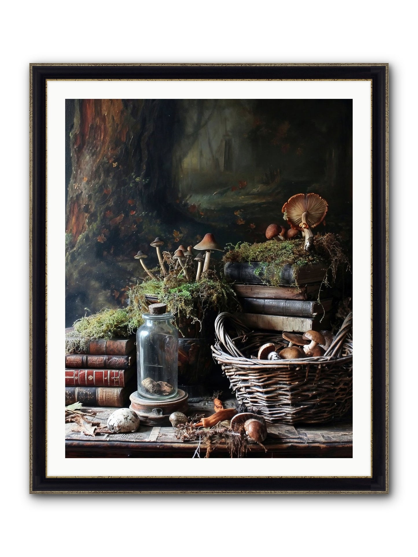 First Steps Framed Print - Black & Gold 32x40